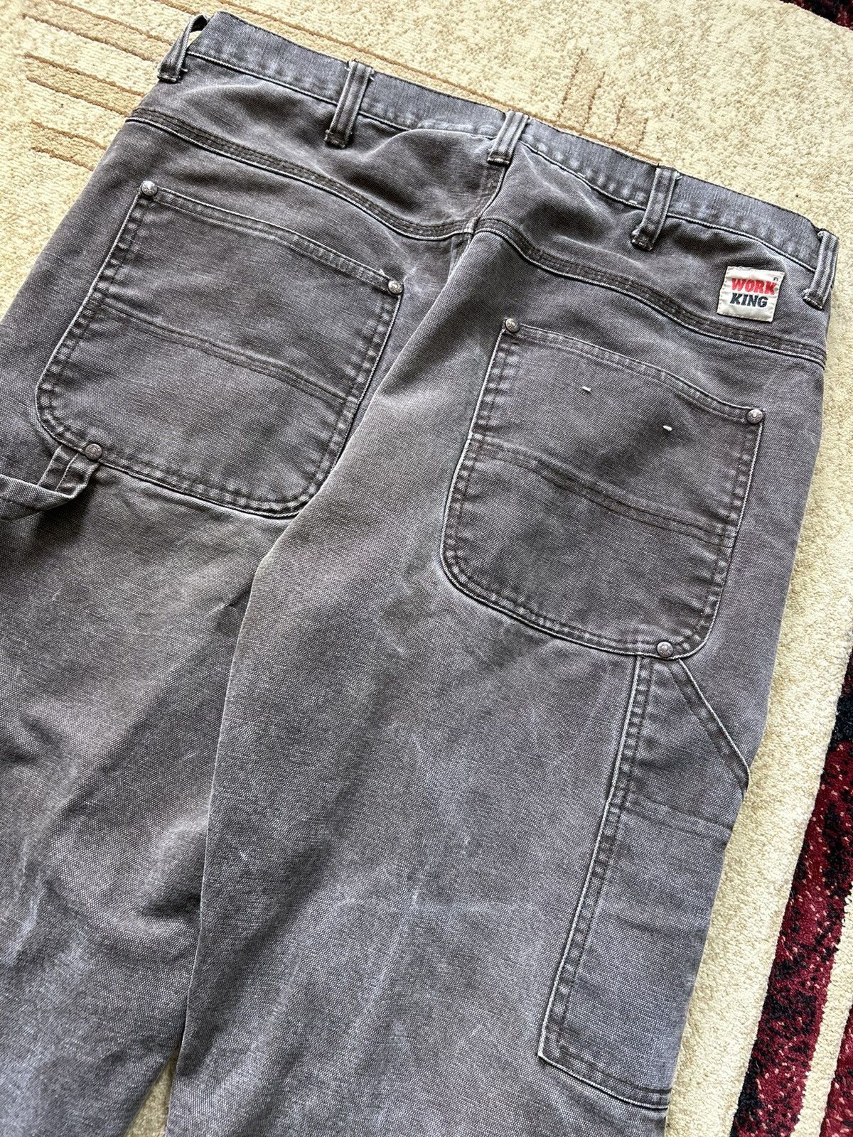 Japanese Brand Vintage Faded Brown Carpenter Jeans Size US 34 / EU 50 - 6 Thumbnail