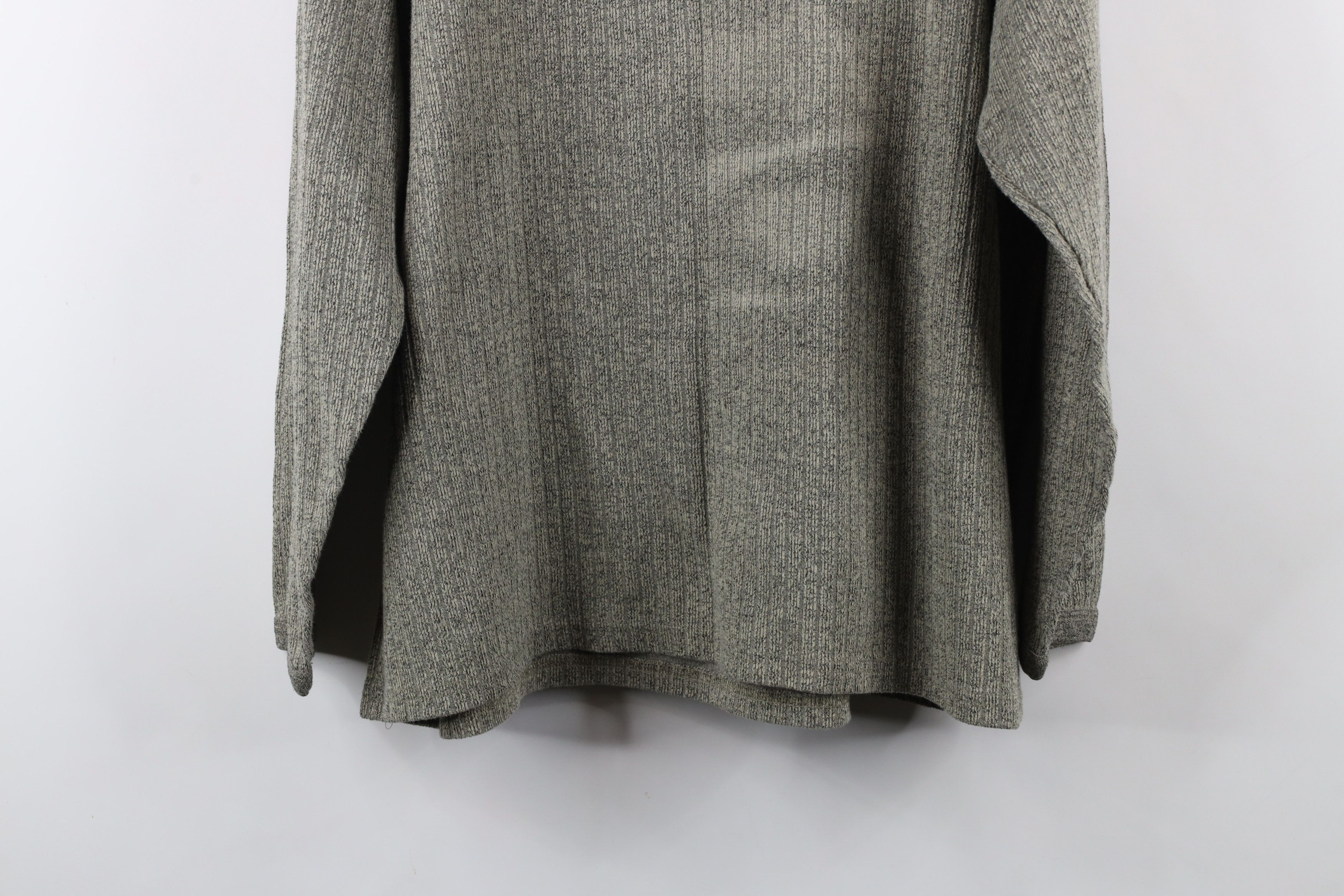 Vintage Vintage 90s Streetwear Ribbed Knit Long Sleeve T-Shirt Gray Size US XL / EU 56 / 4 - 8 Thumbnail