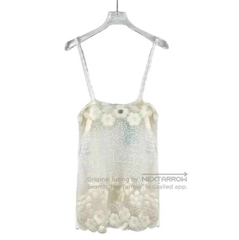 Chanel Chanel Cream Cotton Women's T-Shirt XS . Size XS / US 0-2 / IT 36-38 - 1 Thumbnail