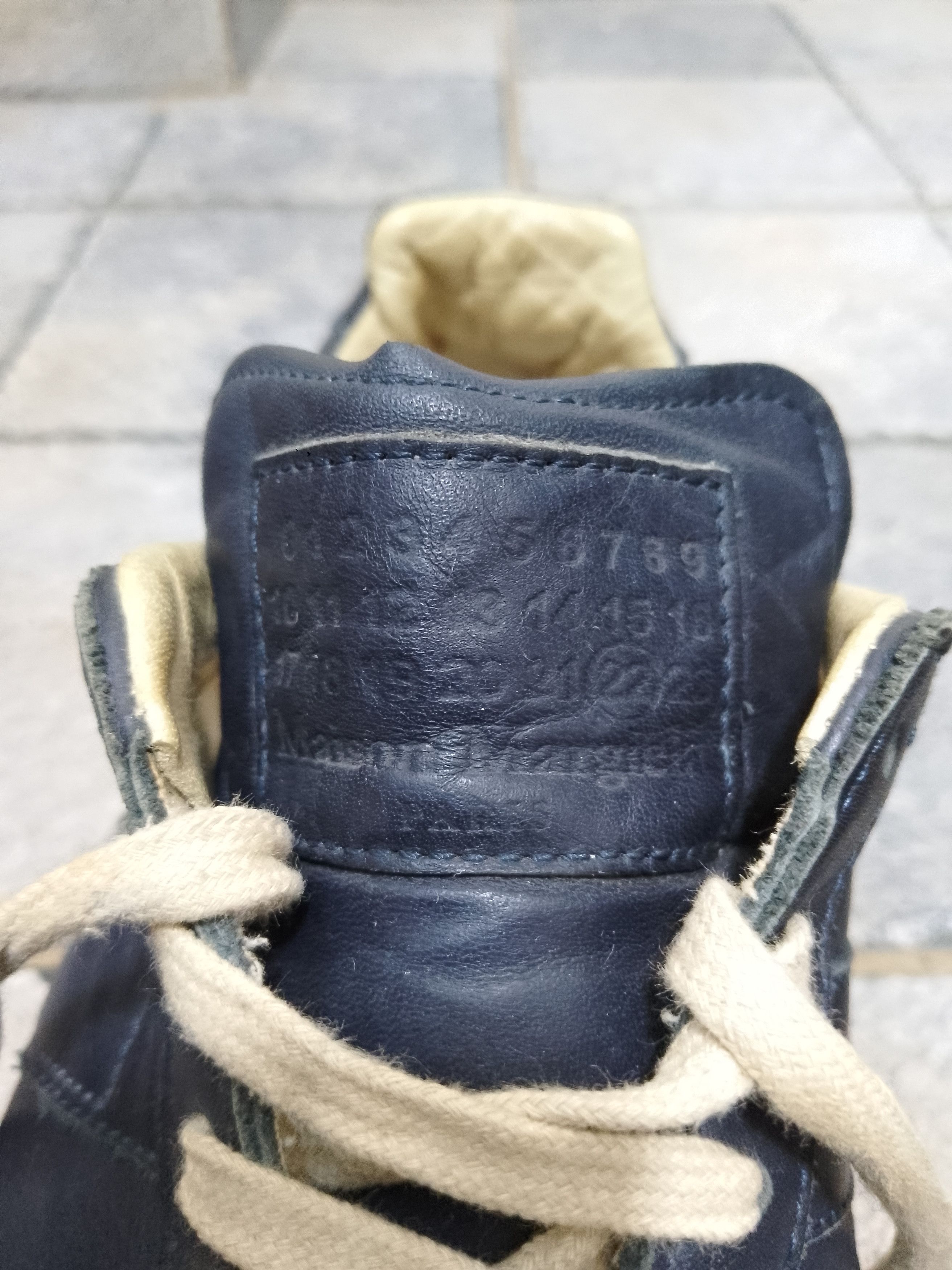 Maison Margiela Maison margiela replica gats leather navy gold sole Size US 9 / EU 42 - 4 Thumbnail