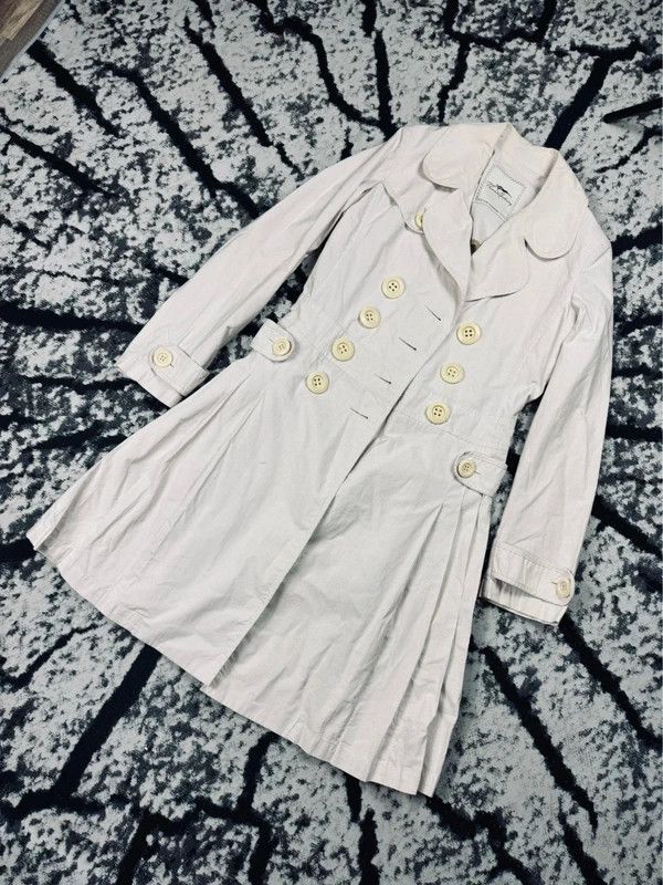 Burberry Vintage Burberry beige striped trench coat S Size S / US 4 / IT 40 - 2 Thumbnail
