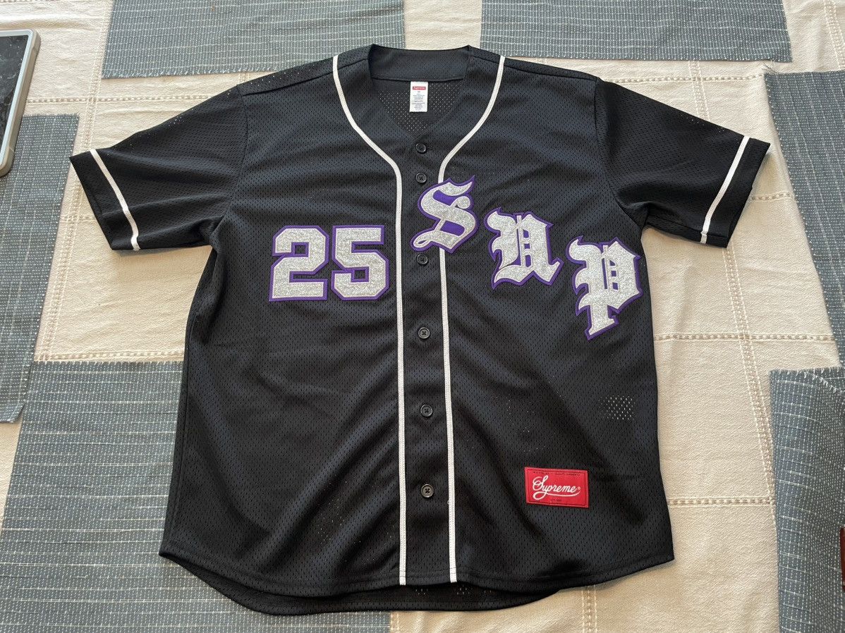 MLB × Supreme Supreme Old English Script Baseball Jersey | Grailed