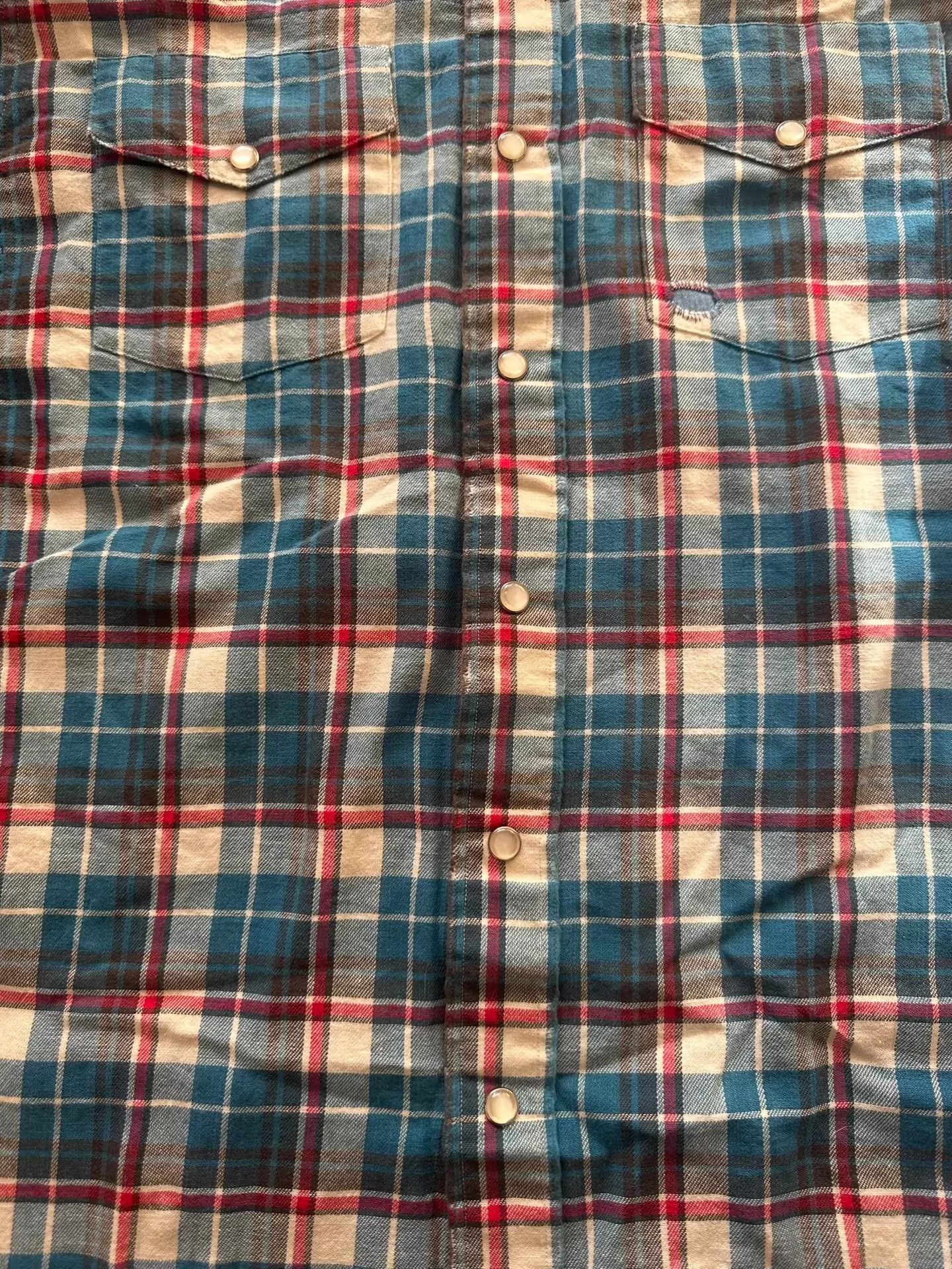 RRL Ralph Lauren rrl Check Patch Distressed Work Shirt India M Size US M / EU 48-50 / 2 - 4 Thumbnail