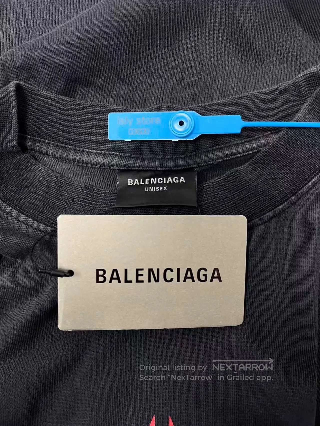 Balenciaga Balenciaga Men's Logo Print Short Sleeve T-Shirt. Size US XXS / EU 40 - 4 Thumbnail