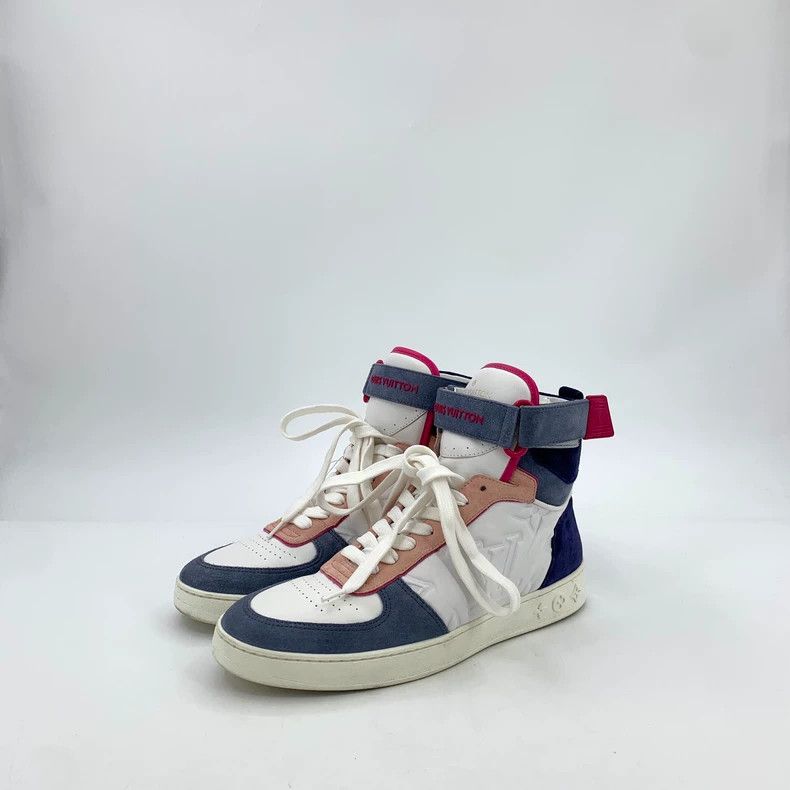 Louis Vuitton Louis Vuitton Color-block logo embossed lace-up high-top b Size US 7 / EU 40 - 1 Thumbnail