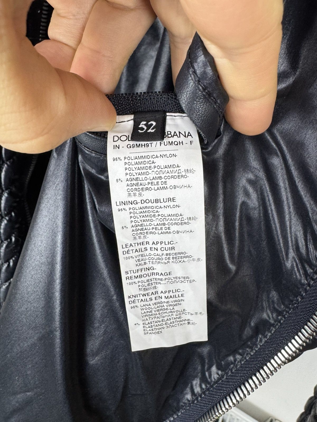 Dolce & Gabbana Dolce & Gabbana Quilted nylon bomber jacket designer jacket Size US L / EU 52-54 / 3 - 5 Thumbnail