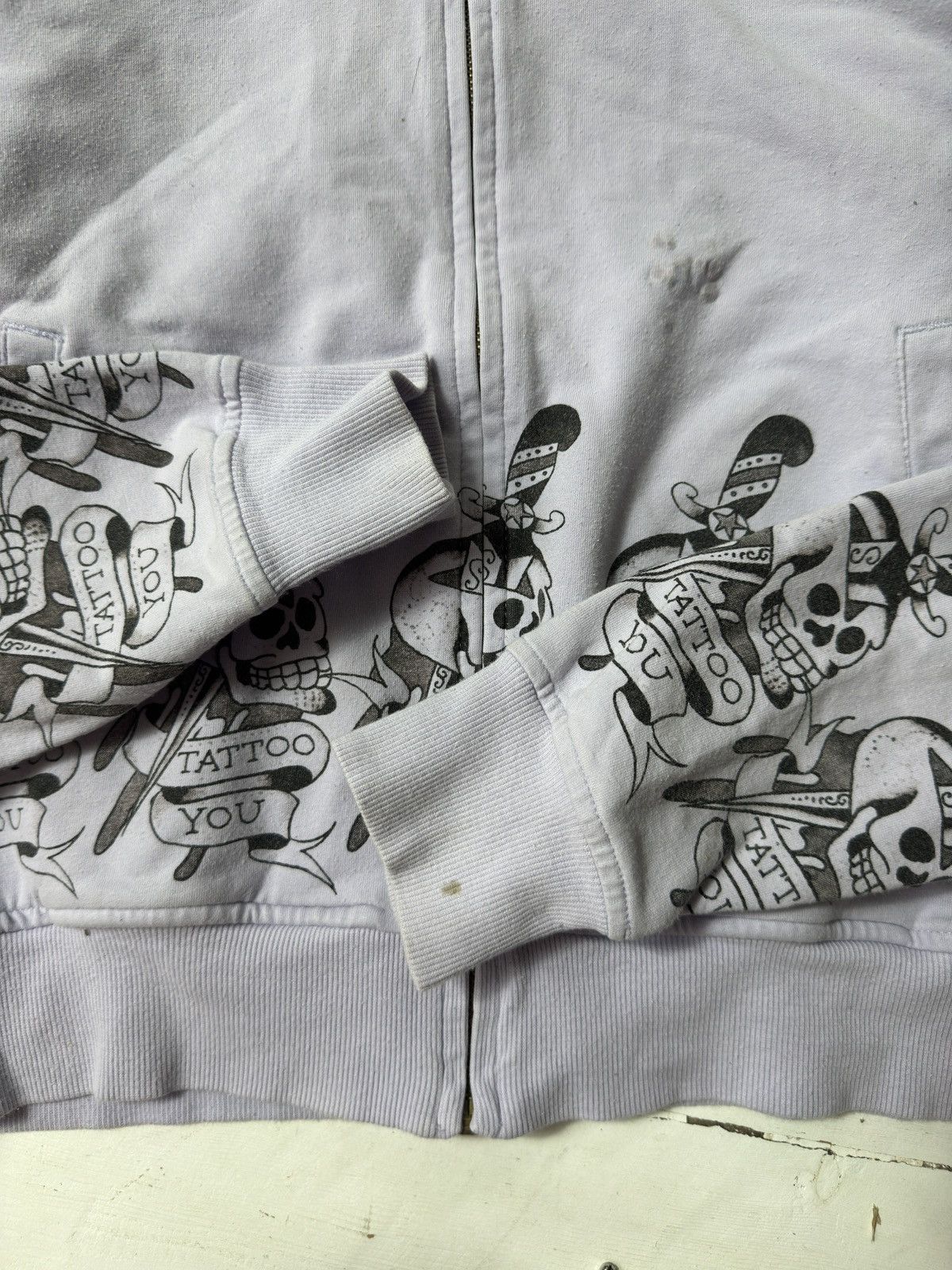 Ed Hardy VINTAGE ED HARDY ALL PRINTED 2000s ZIP UP HOODIE Size L / US 10 / IT 46 - 6 Thumbnail