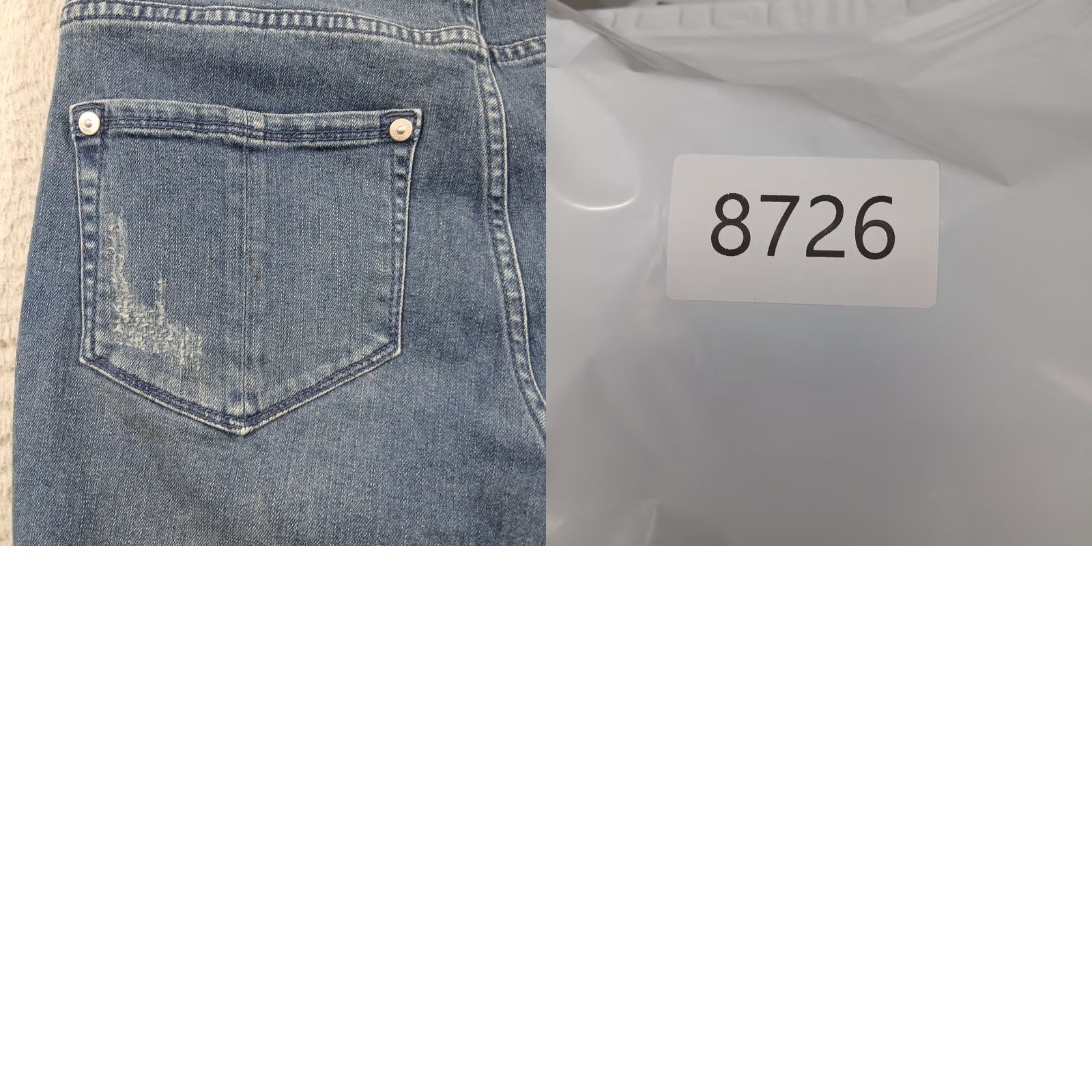 J. Jill VINTAGE J.Jill Kick-Flare Ankle Jeans 4 Blue Cotton Blend Raw Hem Coolmax [Used] Size 27" / US 4 / IT 40 - 8 Thumbnail