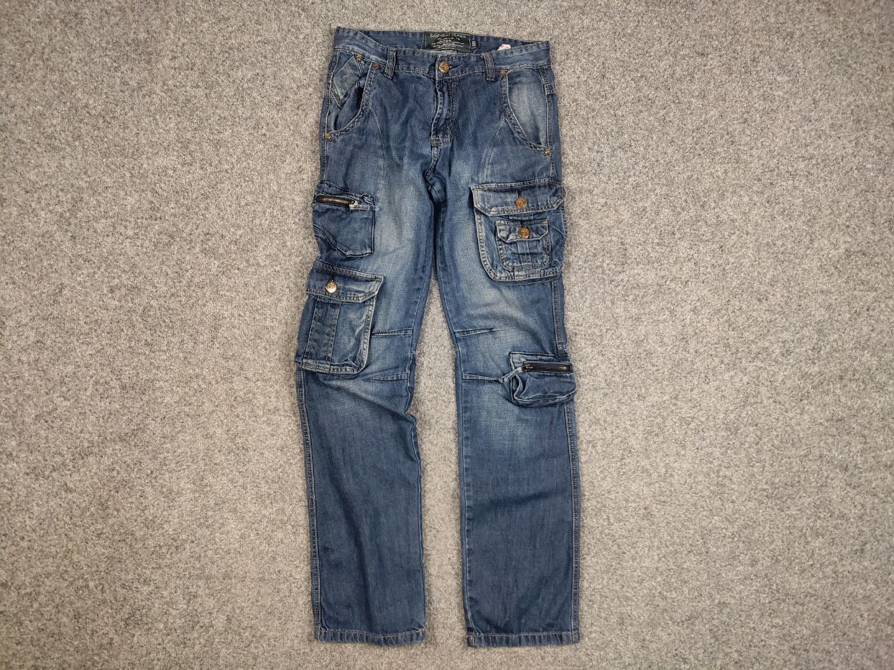 Japanese Brand Vintage Hysteric Glamour Junya Style Jet Lag Cargo Jeans 90s Size US 30 / EU 46 - 1 Thumbnail