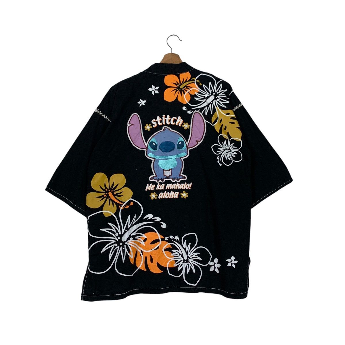 Japanese Brand LILO & STITCH Aloha Big Logo Graphics Kimono #2330-C104 Size US L / EU 52-54 / 3 - 1 Thumbnail