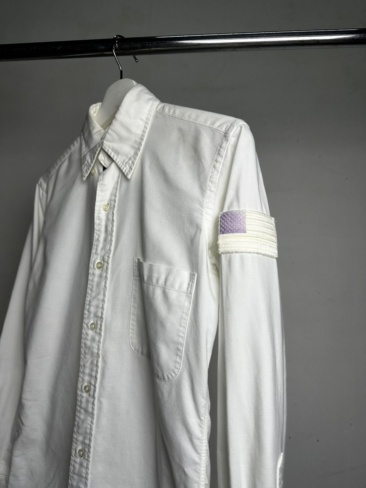 Thom Browne Thom Browne American Flag Oxford Button Shirt Size US S / EU 44-46 / 1 - 2 Thumbnail