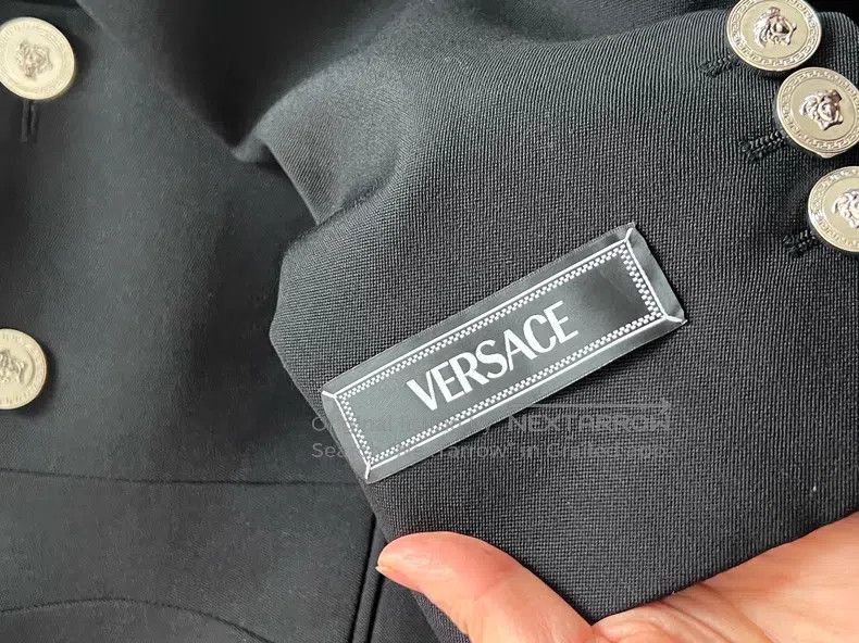 Versace Versace Black wool blazer Size S / US 4 / IT 40 - 6 Thumbnail