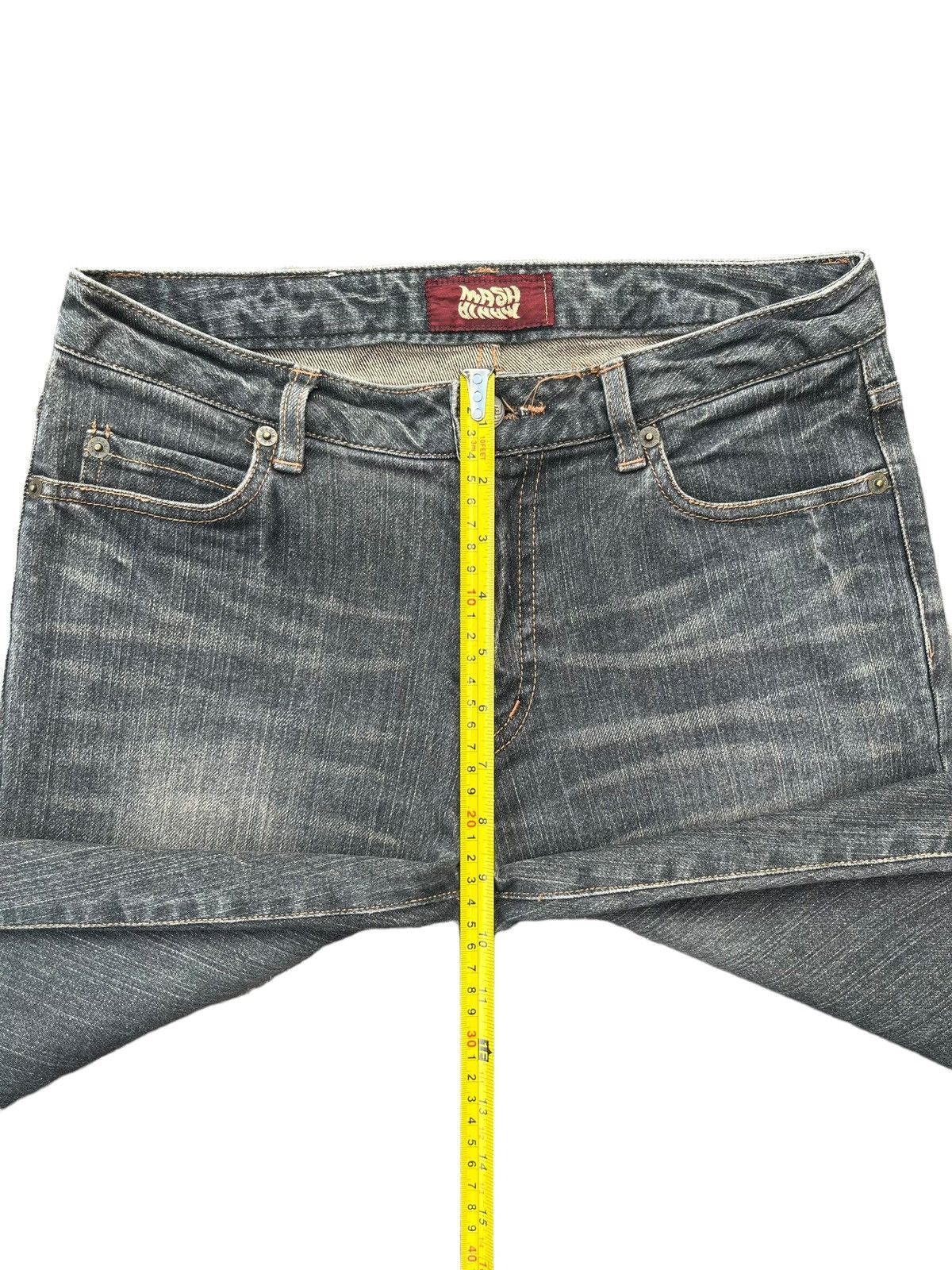 Tornado Mart Vintage Japanese Brand Tribal Printed Mud Washed Flare Jeans Size US 29 - 13 Thumbnail