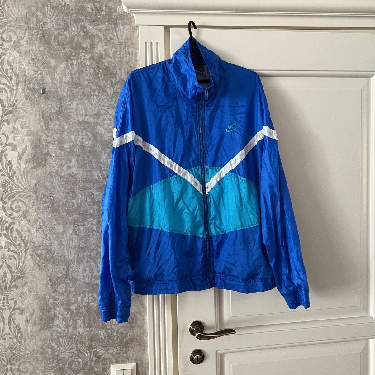 Nike Vintage 💥 Nike Nylon Jacket RETRO Size US L / EU 52-54 / 3 - 3 Thumbnail