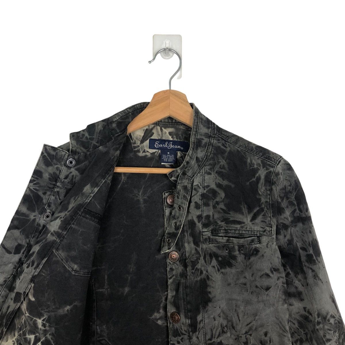 Japanese Brand 🔥VINTAGE CROPPED TRUCKER JACKET EARL JEANS ACID WASH DESIGN Size US S / EU 44-46 / 1 - 9 Thumbnail