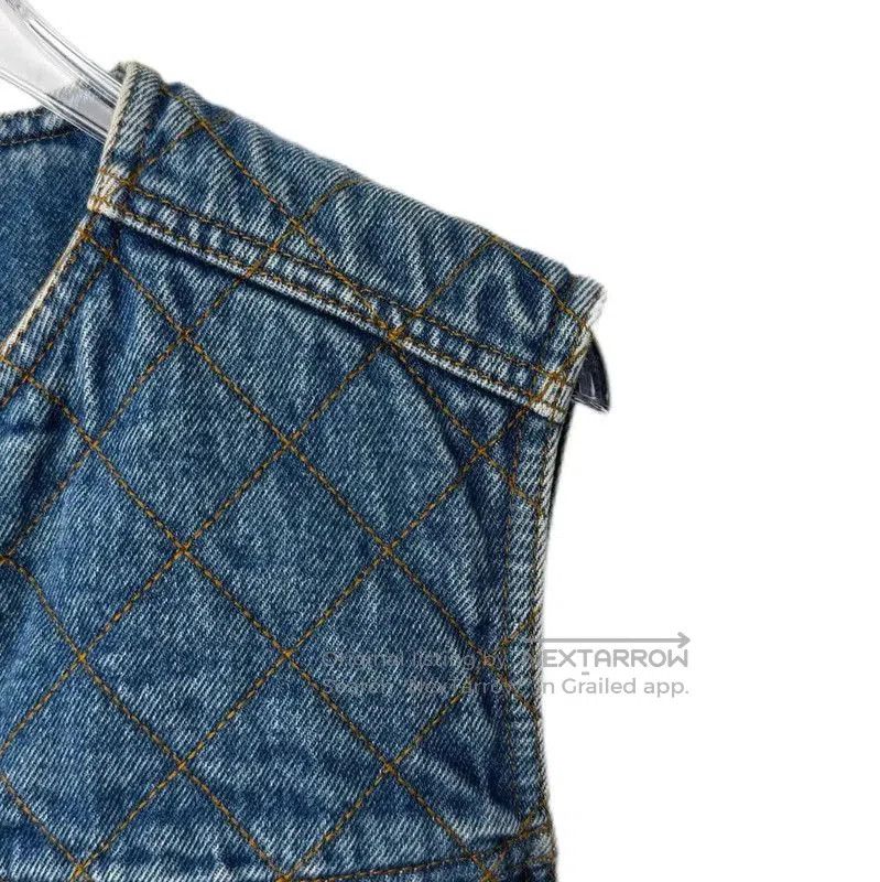 Louis Vuitton Louis Vuitton Blue Cotton Blend Women's Dress . Size L / US 10 / IT 46 - 3 Thumbnail