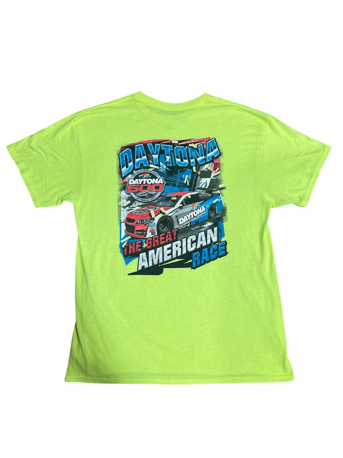NASCAR Vintage Nascar Daytona 500 Racing T-Shirt Yellow Size US L / EU 52-54 / 3 - 1 Thumbnail