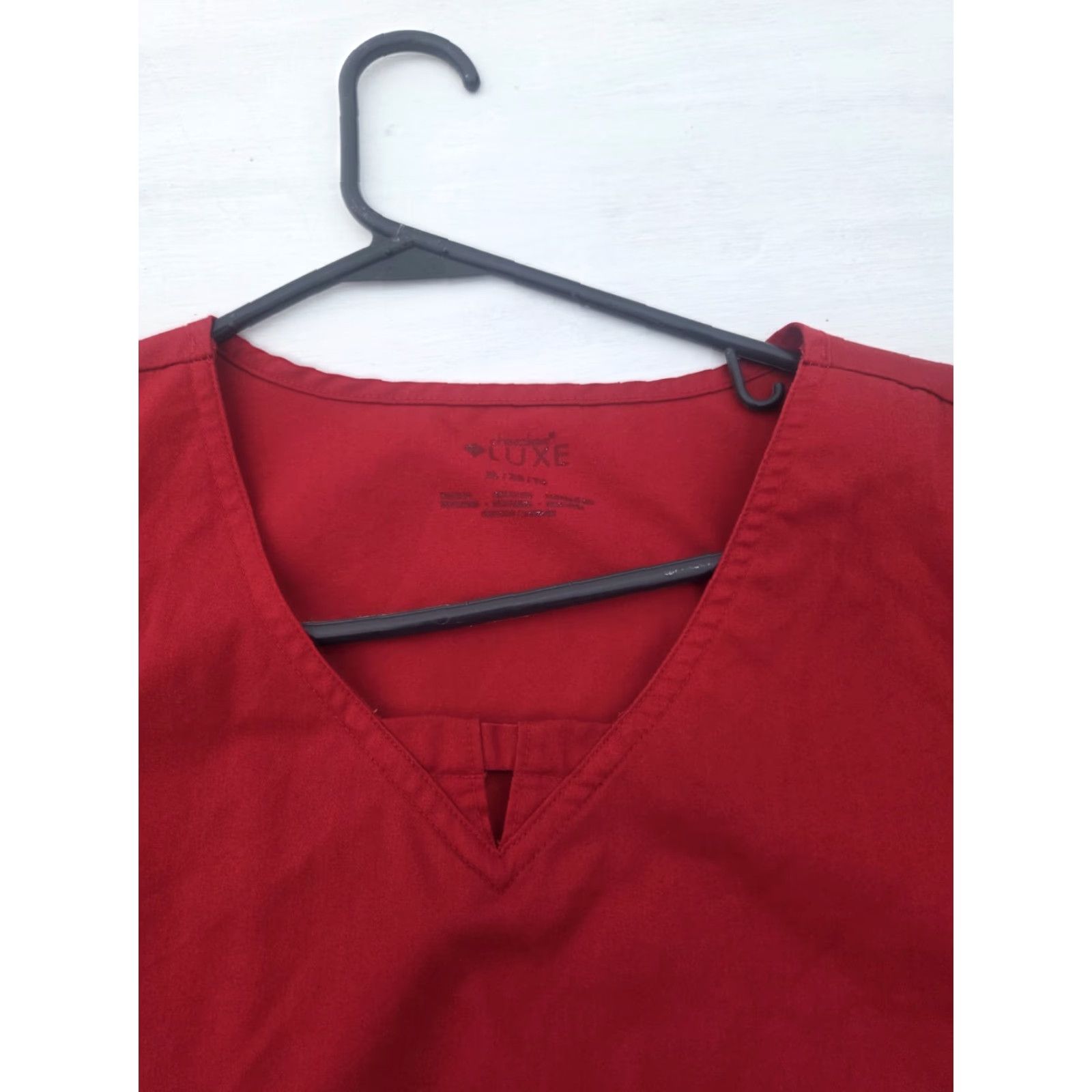Cherokee Cherokee LUXE Sport Scrub Top Womens XL Red Medical Nurse Work Shirt Size XL / US 12-14 / IT 48-50 - 3 Thumbnail