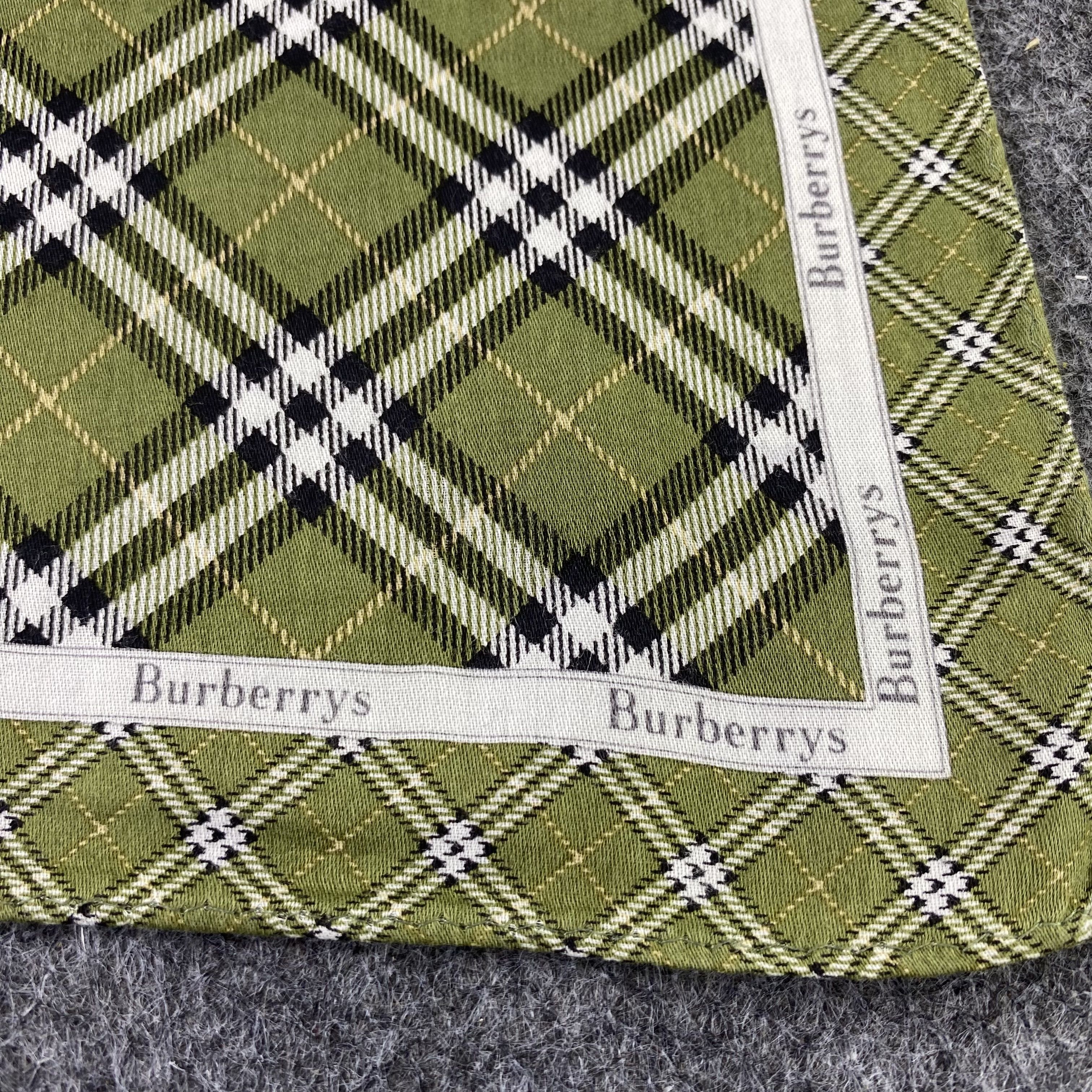 Burberry × Vintage Burberry Handkerchief / Bandana / Neckerchief-B884 Size ONE SIZE - 5 Thumbnail