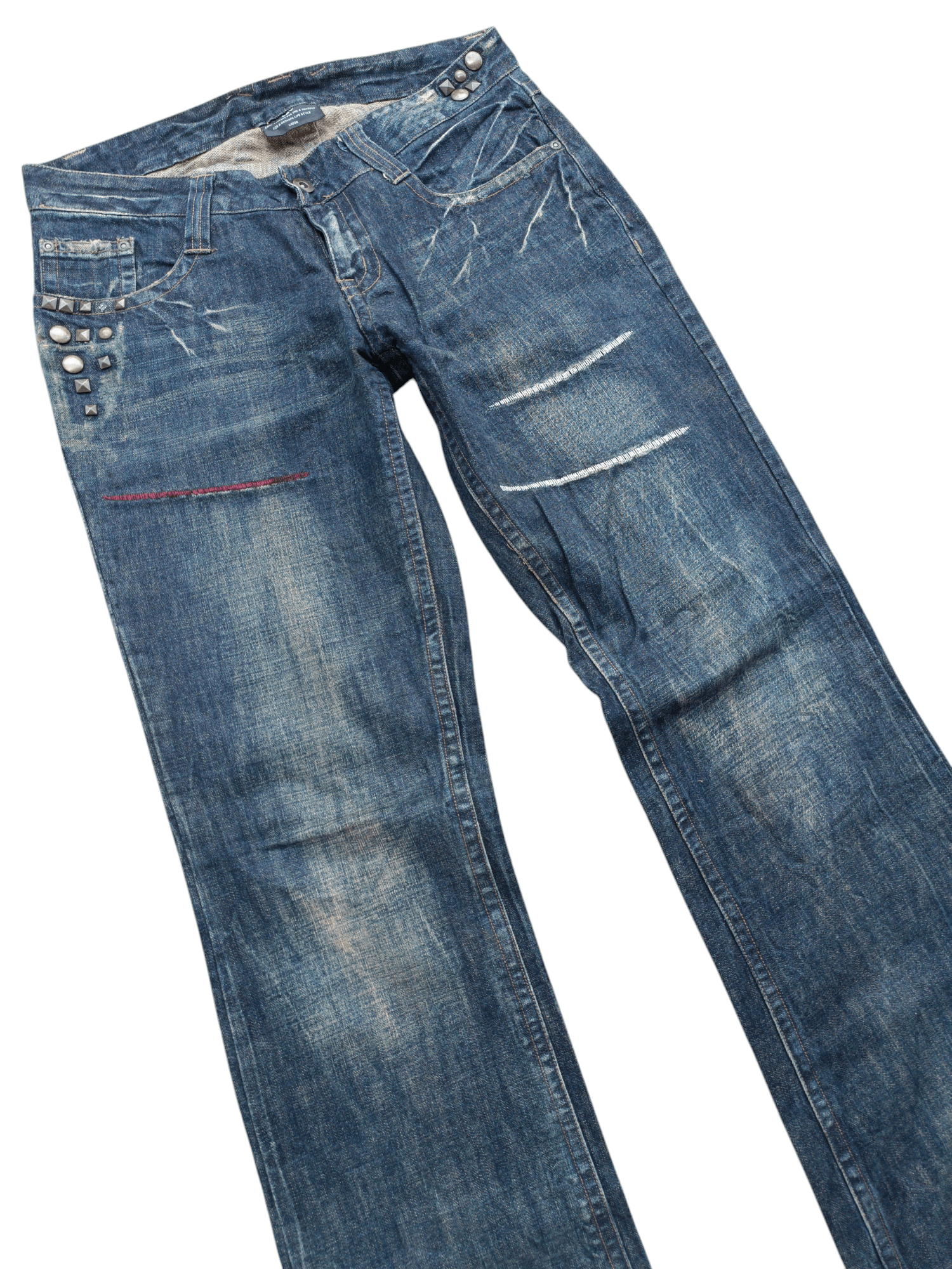 Japanese Brand FLARED💥JAPANESE BRAND LAV CLAW MARK STUD DENIM Size US 32 / EU 48 - 7 Thumbnail