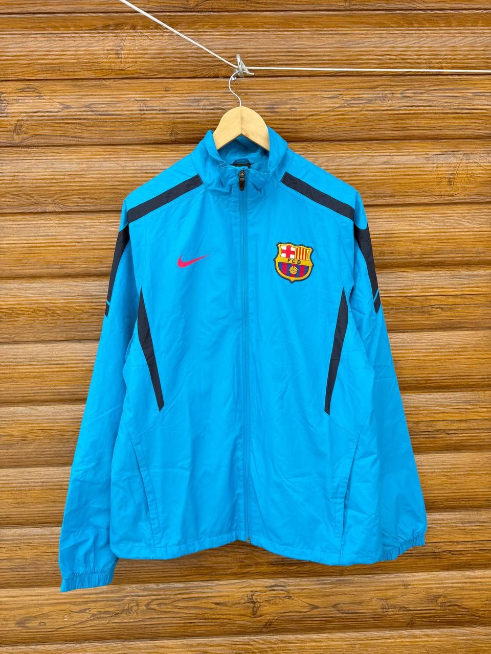 Nike Vintage Nike FC Barcelona Football Jacket Soccer Track Top Size US S / EU 44-46 / 1 - 1 Thumbnail