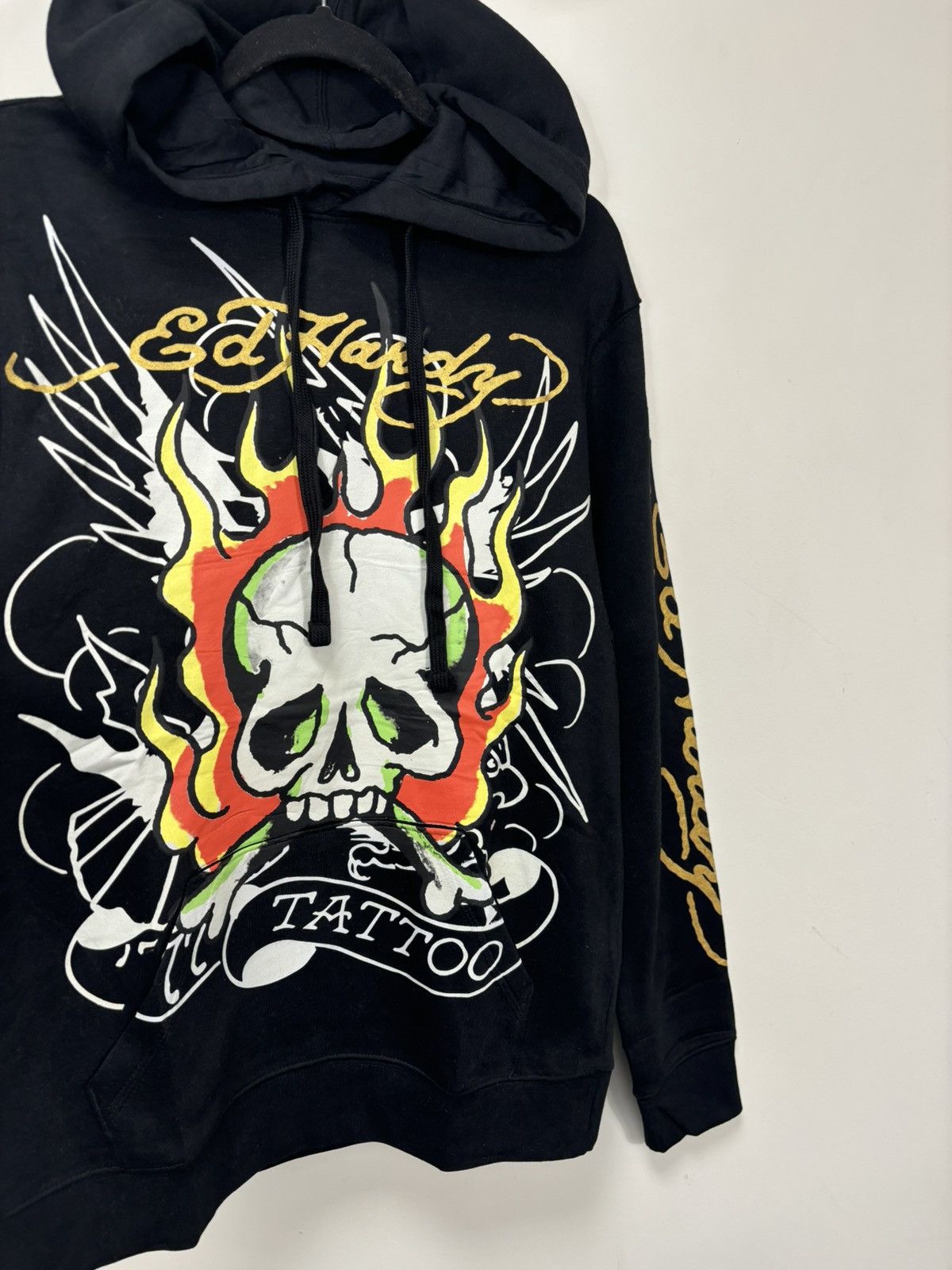Ed Hardy Ed Hardy Tattoo Skull Black Big Logo NEW Y2K Hype Hoodie Size US S / EU 44-46 / 1 - 8 Thumbnail