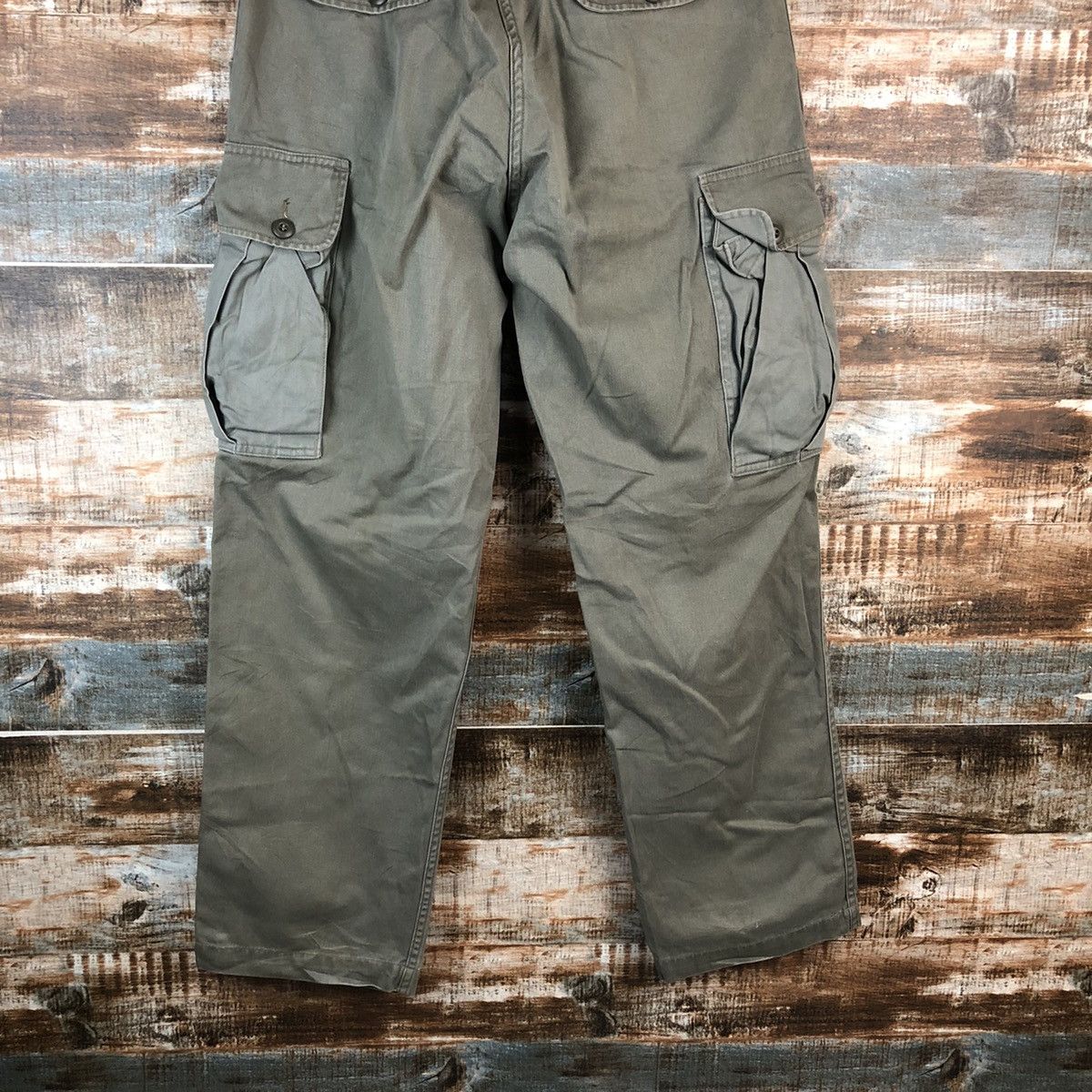 Post Overalls D Post Oalls Green Cargo Multipocket Pants #A2560 Size US 34 / EU 50 - 17 Thumbnail