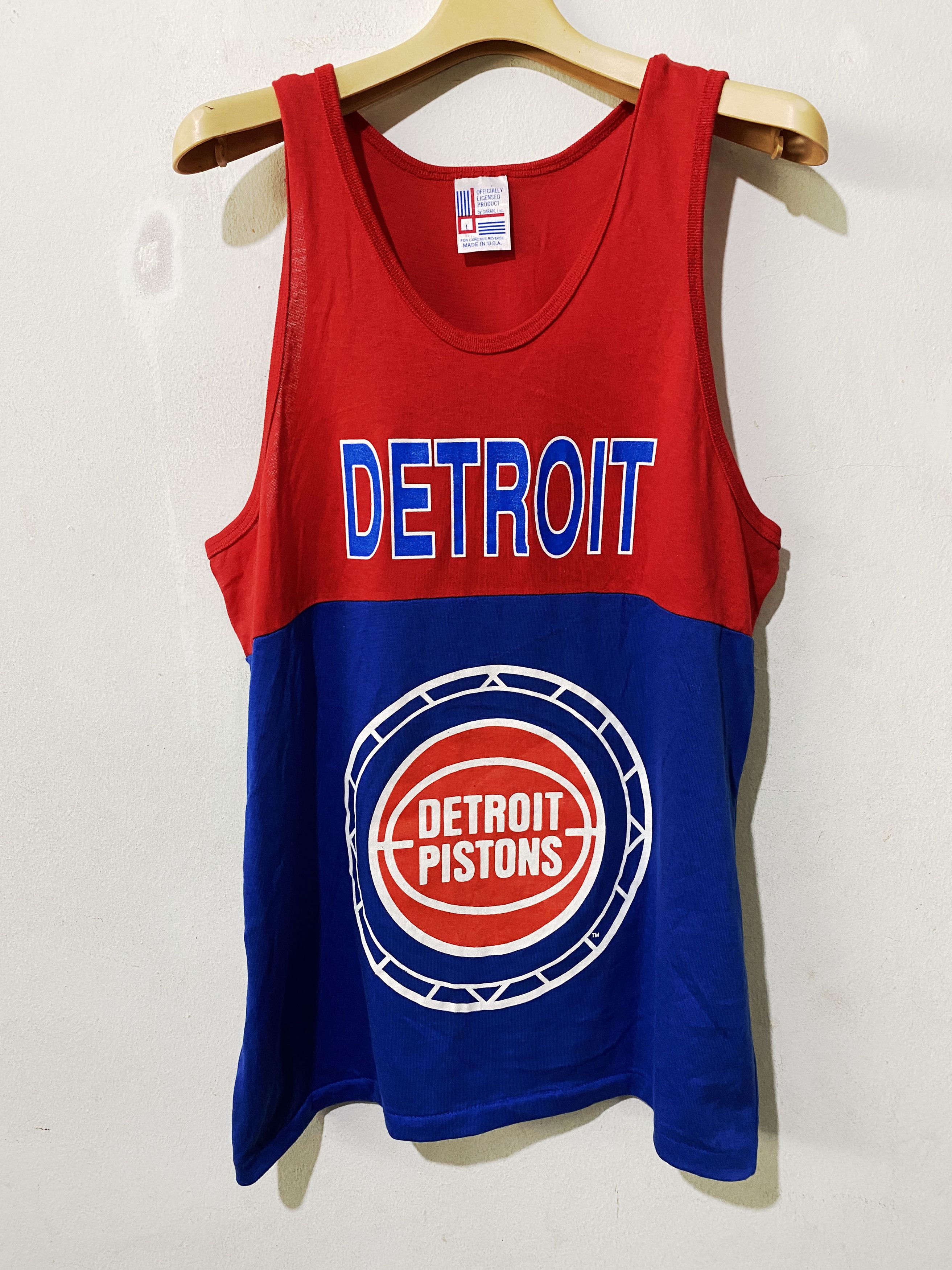 NBA × Vintage Vintage 90s Detroit Pistons Tank top Size US M / EU 48-50 / 2 - 1 Thumbnail