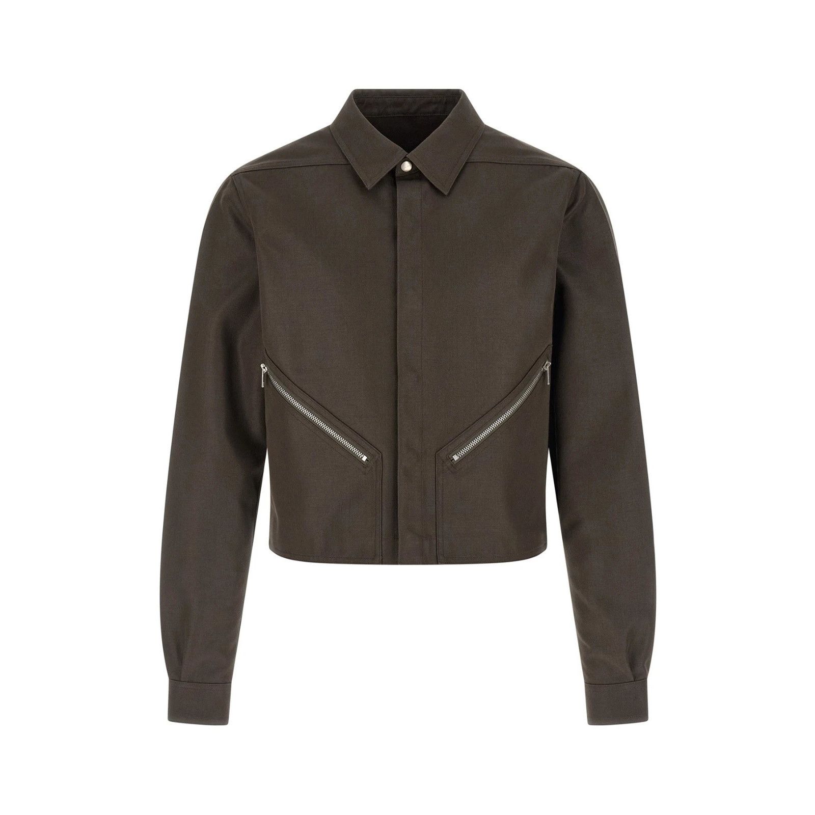 RICK OWENS Tour Alice Brown Nylon Shirt Jacket New & Authent