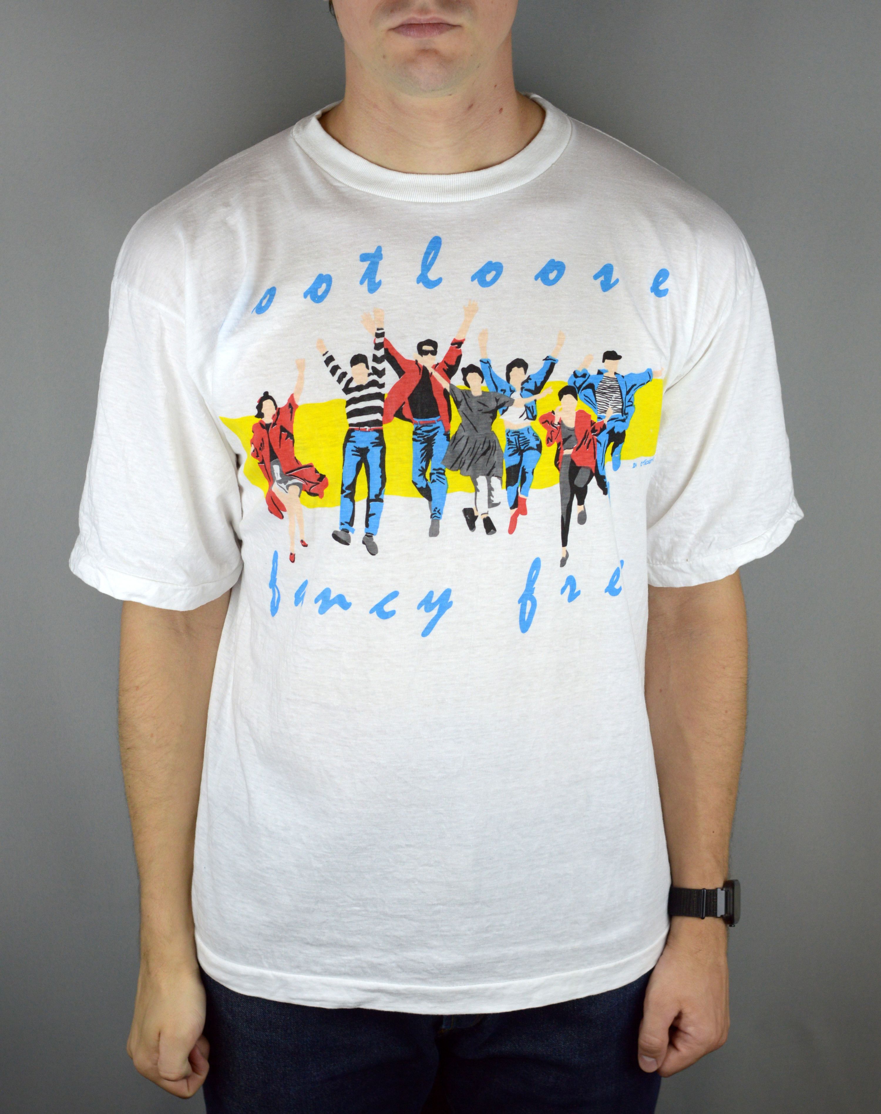 Vintage Vintage Rod Stewart Foot loose Fancy Free 1987 t shirt Size US XL / EU 56 / 4 - 1 Thumbnail