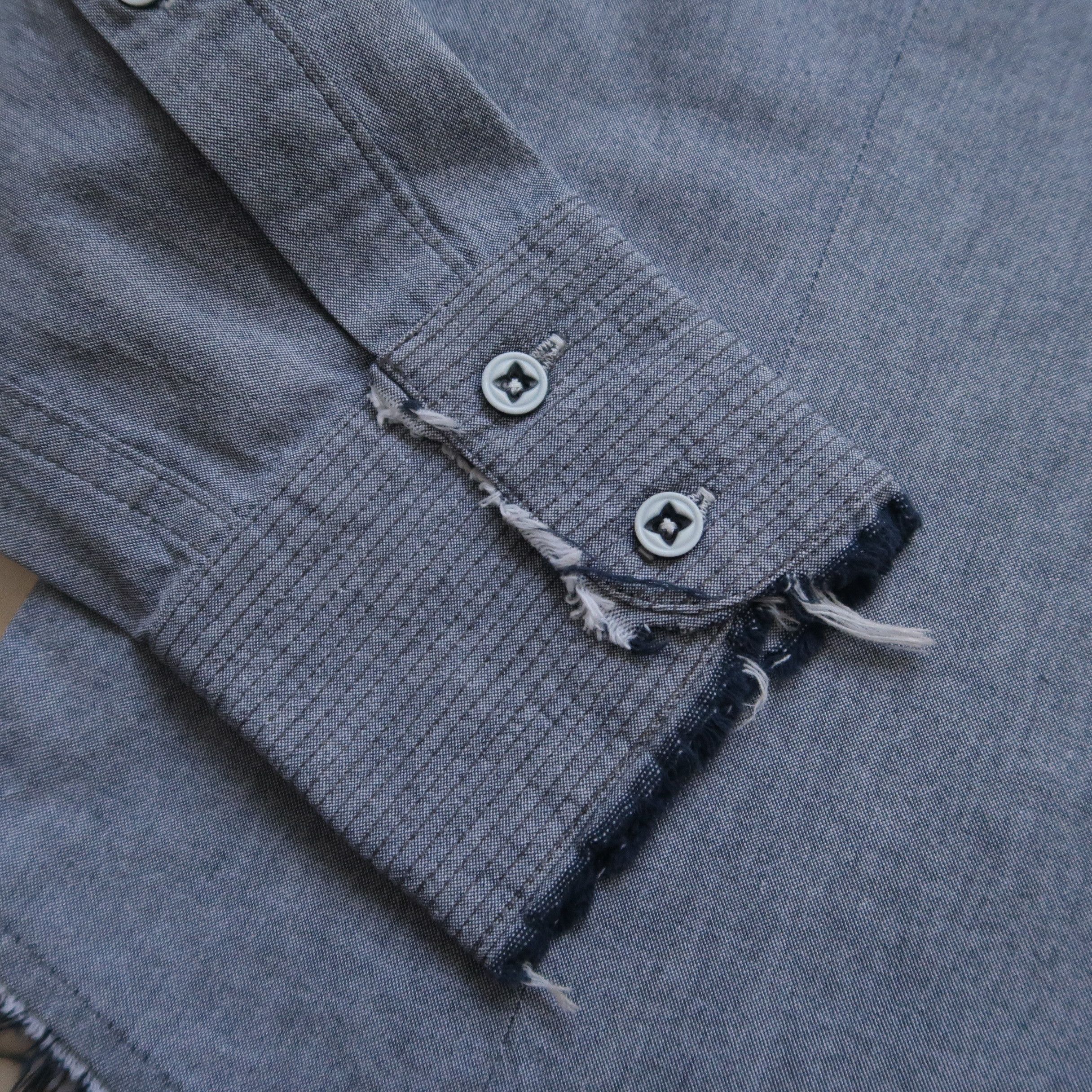 Japanese Brand 1990s Diesel Distressed Western Shirt Unfinished Size US M / EU 48-50 / 2 - 10 Thumbnail
