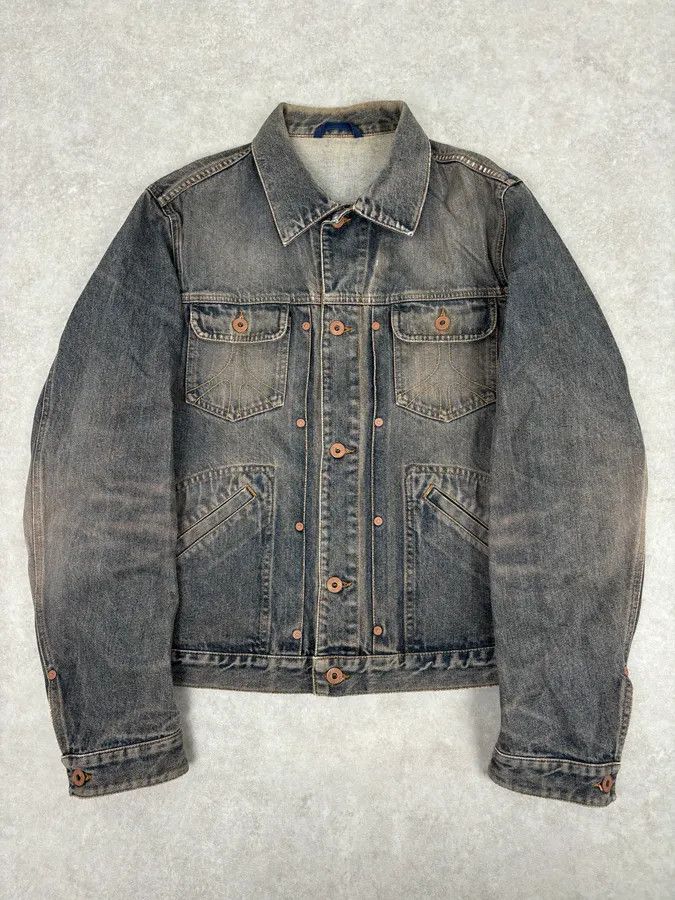 Moschino 1990s Moschino Faded Blue Grey Denim Jacket Size US L / EU 52-54 / 3 - 1 Thumbnail