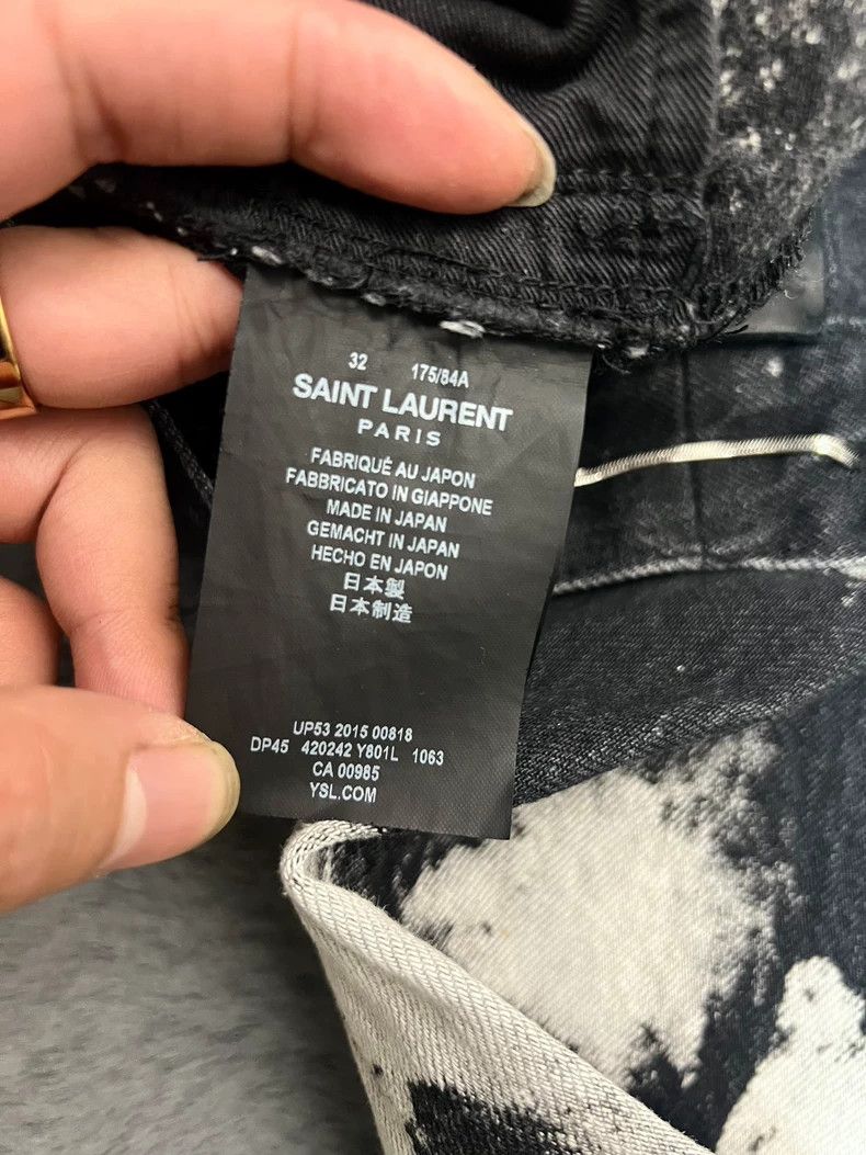 Yves Saint Laurent saint Laurent 16 spring/summer black and white splash ink h Size US 32 / EU 48 - 7 Thumbnail