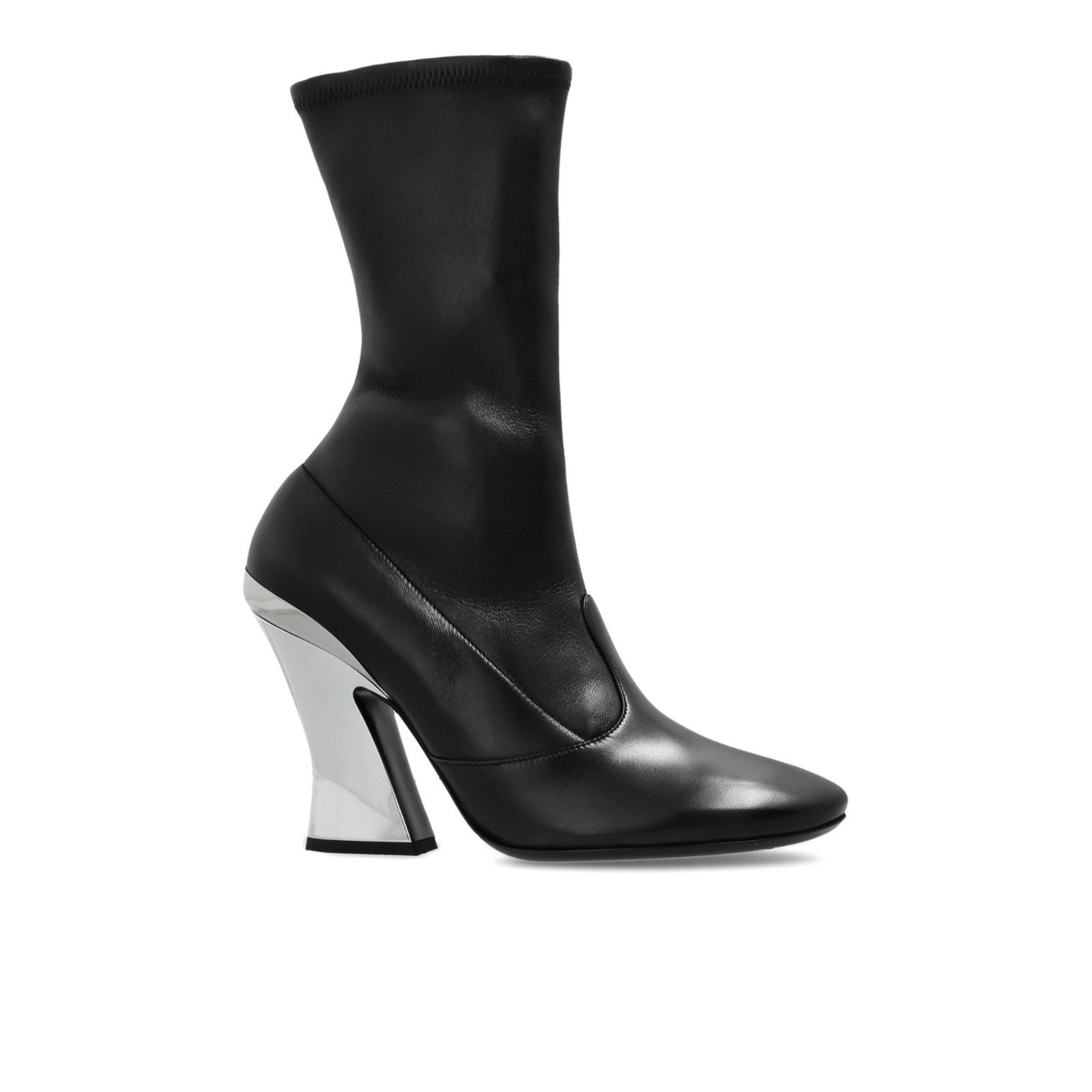 Givenchy GIVENCHY Black Leather 100mm Heel Ankle Boots New & Authenti Size US 8.5 / IT 38.5 - 1 Thumbnail