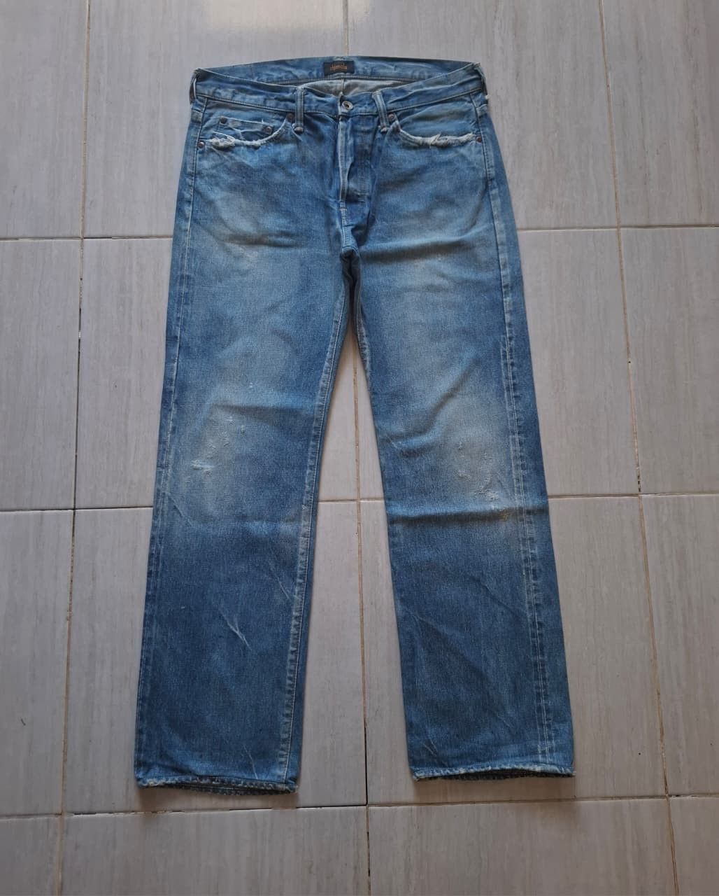 Chimala Vintage Chimala selvedge blue washed denim Size US 29 - 1 Thumbnail
