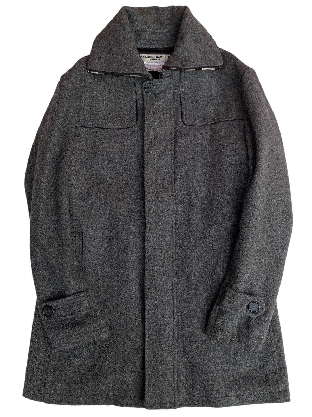 Katharine Hamnett London Katharine Hamnett London Wool Jacket Size L / US 10 / IT 46 - 1 Thumbnail