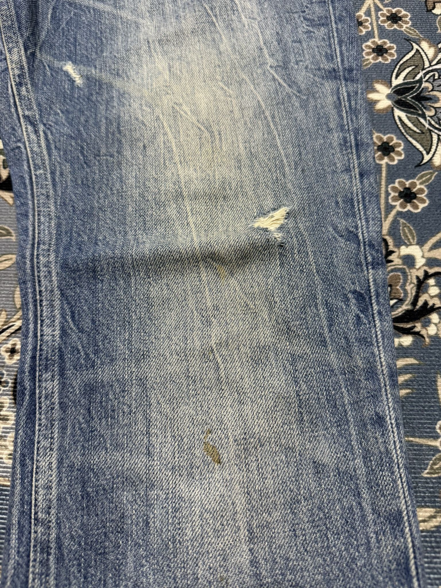 Allsaints × Japanese Brand ALLSAINT Pistol Fit Distressed Denim Jeans Size US 32 / EU 48 - 10 Thumbnail