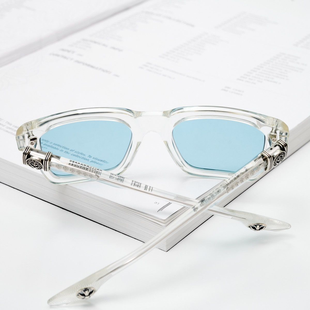 Chrome Hearts CHROME HEARTS HALLLAMANASS CRYSTAL SUNGLASSES Size ONE SIZE - 7 Thumbnail
