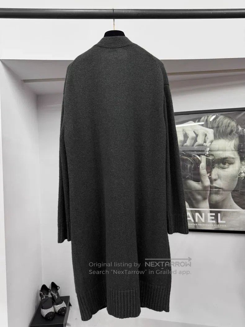 Hermes Hermes Dark Green Single Button Long Knit Cardigan Size XS / US 0-2 / IT 36-38 - 3 Thumbnail