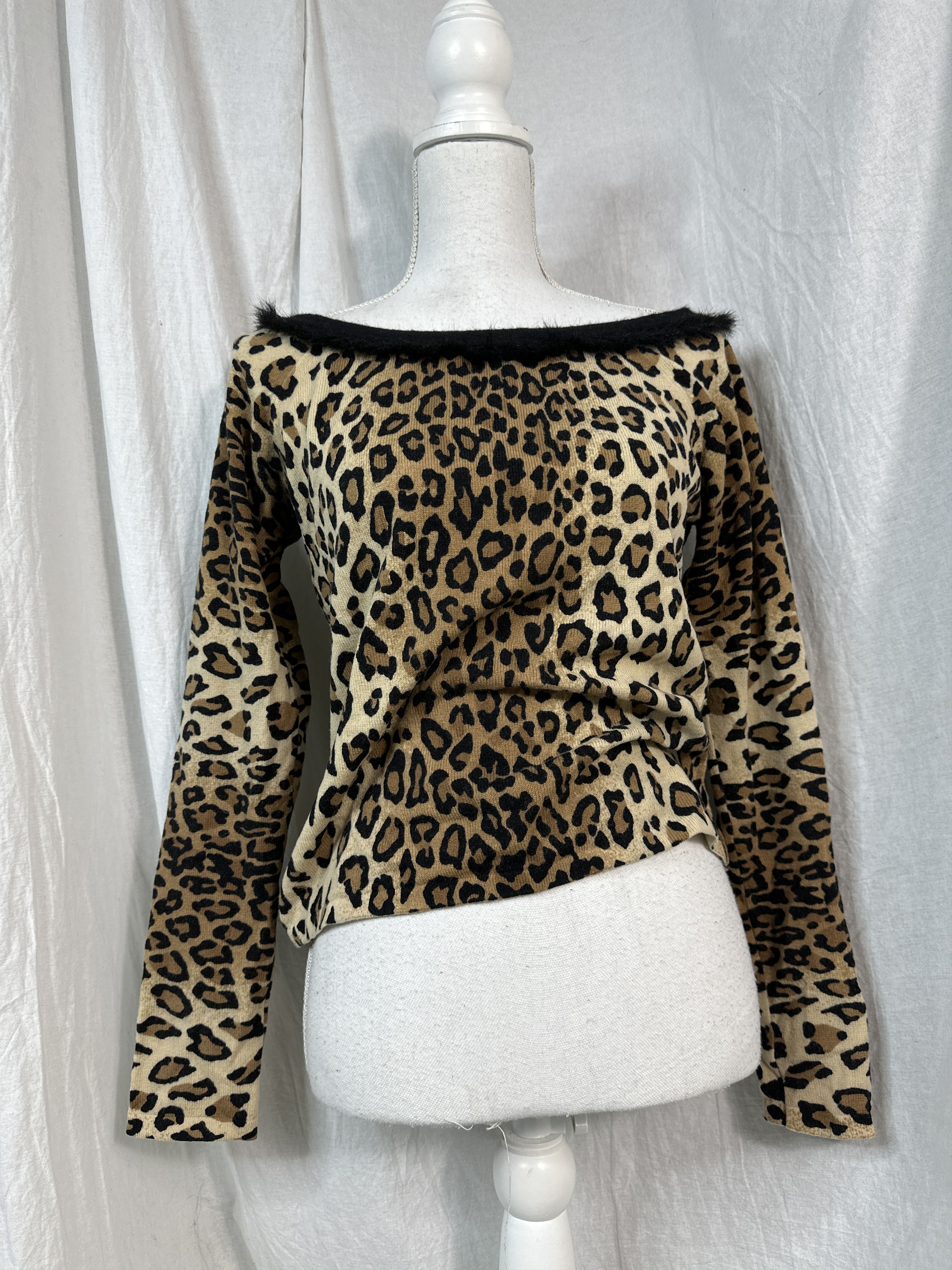 Blumarine × Vintage Vintage Blumarine Leopard Silk Top Size M / US 6-8 / IT 42-44 - 6 Thumbnail