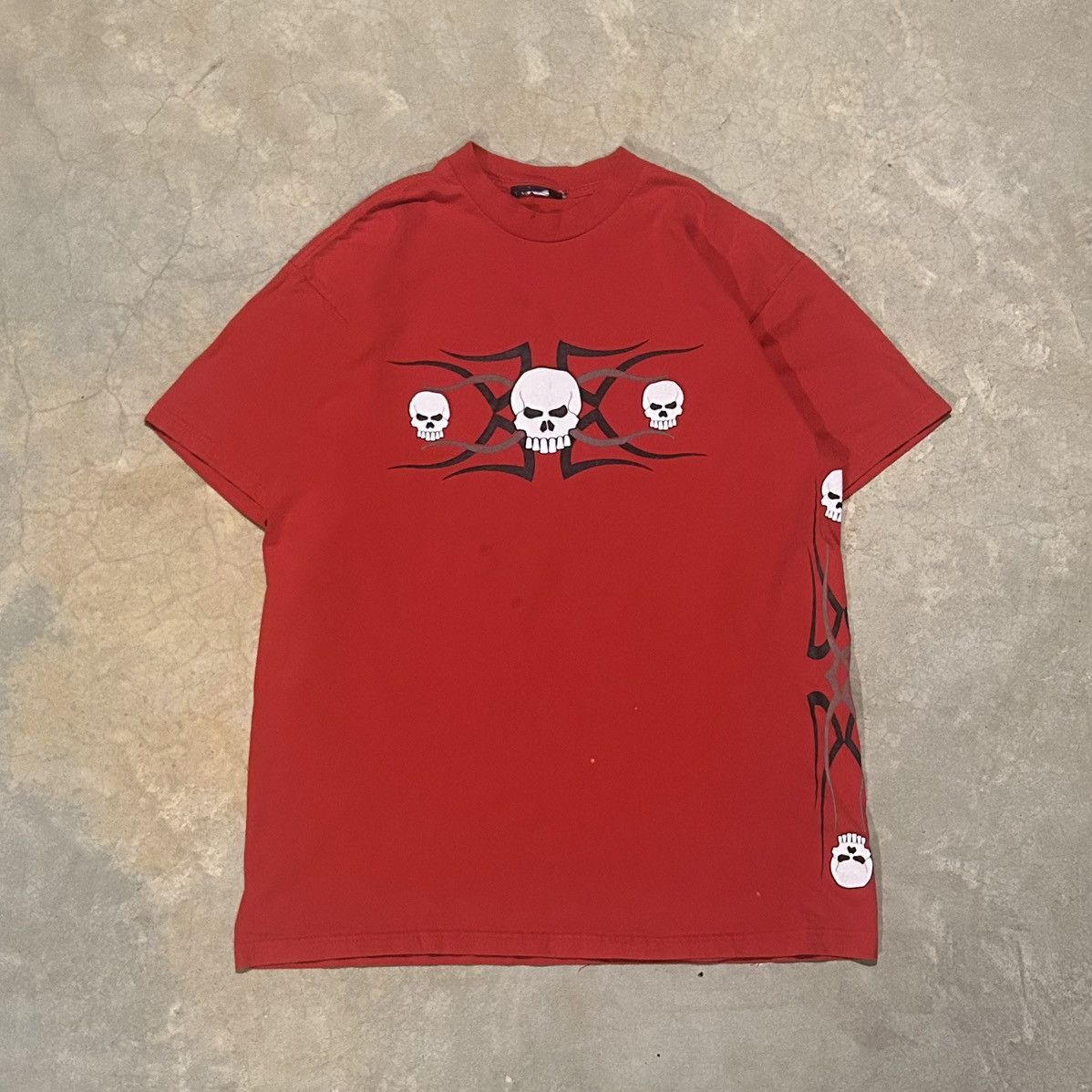 JNCO × Vintage Vintage Y2K Skull Tattoo Tee Cyber Skater Grunge JNCO Style Size US L / EU 52-54 / 3 - 1 Thumbnail