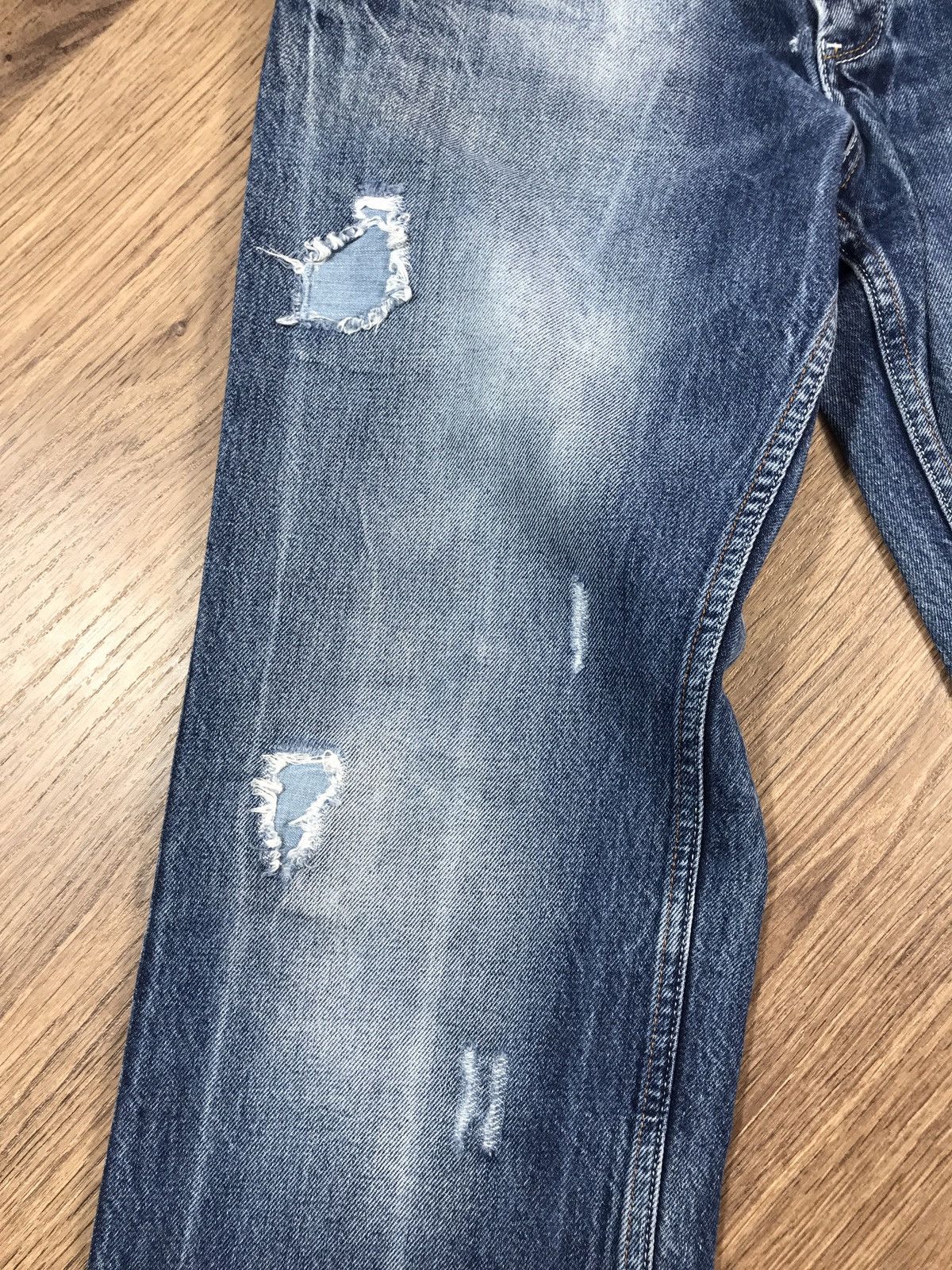 Japanese Brand × Vintage Vintage Distressed Denim Pants Size US 33 - 4 Thumbnail