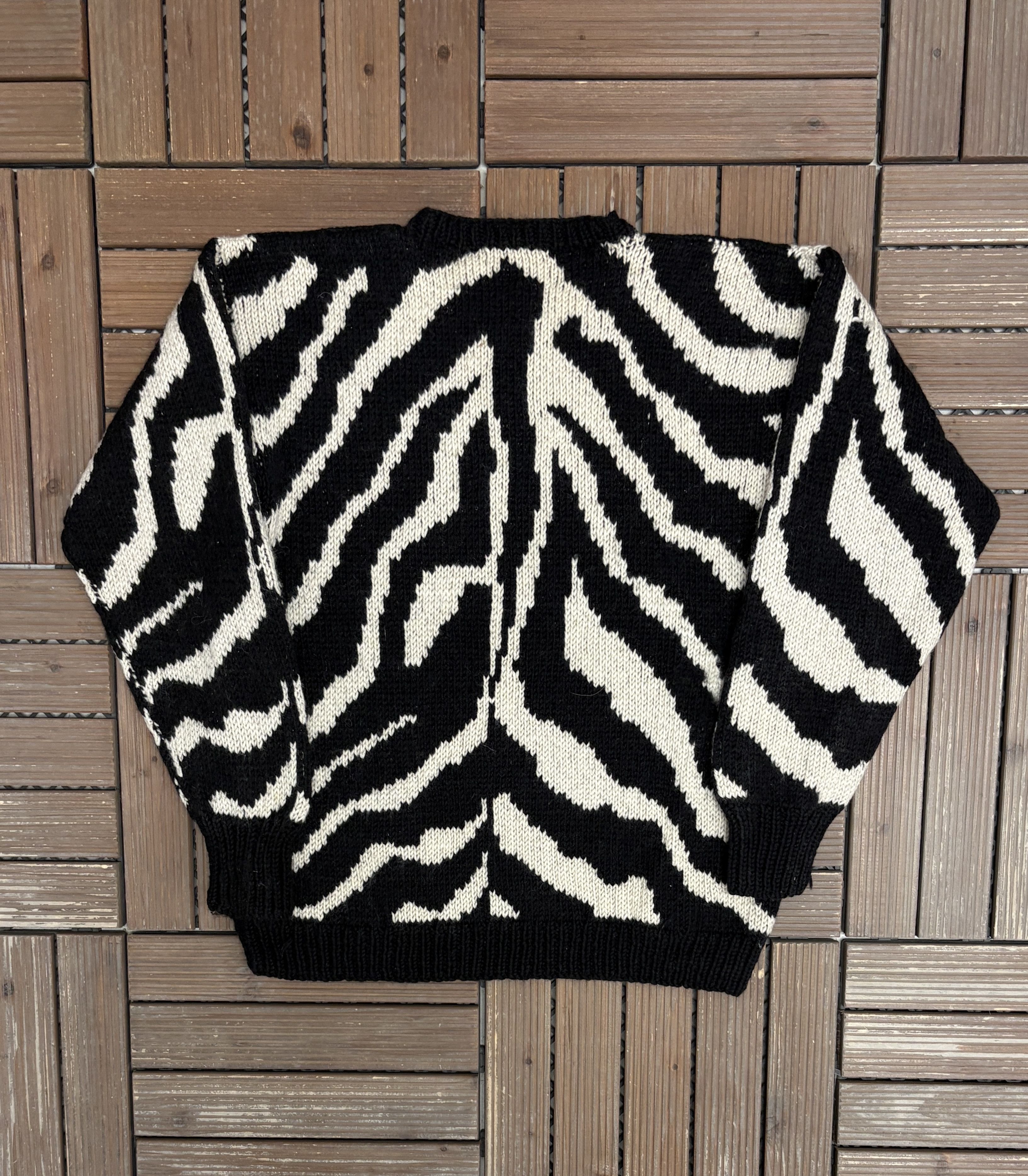Vintage Abstract Pattern Vintage Black Knit Sweater Size US S / EU 44-46 / 1 - 4 Thumbnail