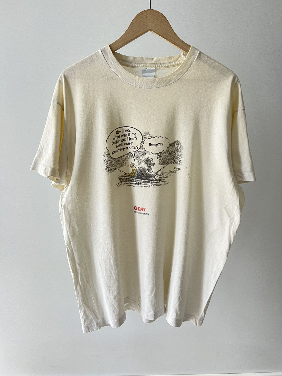 Band Tees Vintage 90s Cedax Antibiotic Drug Promo Single Stitch Tee Size US XL / EU 56 / 4 - 2 Thumbnail