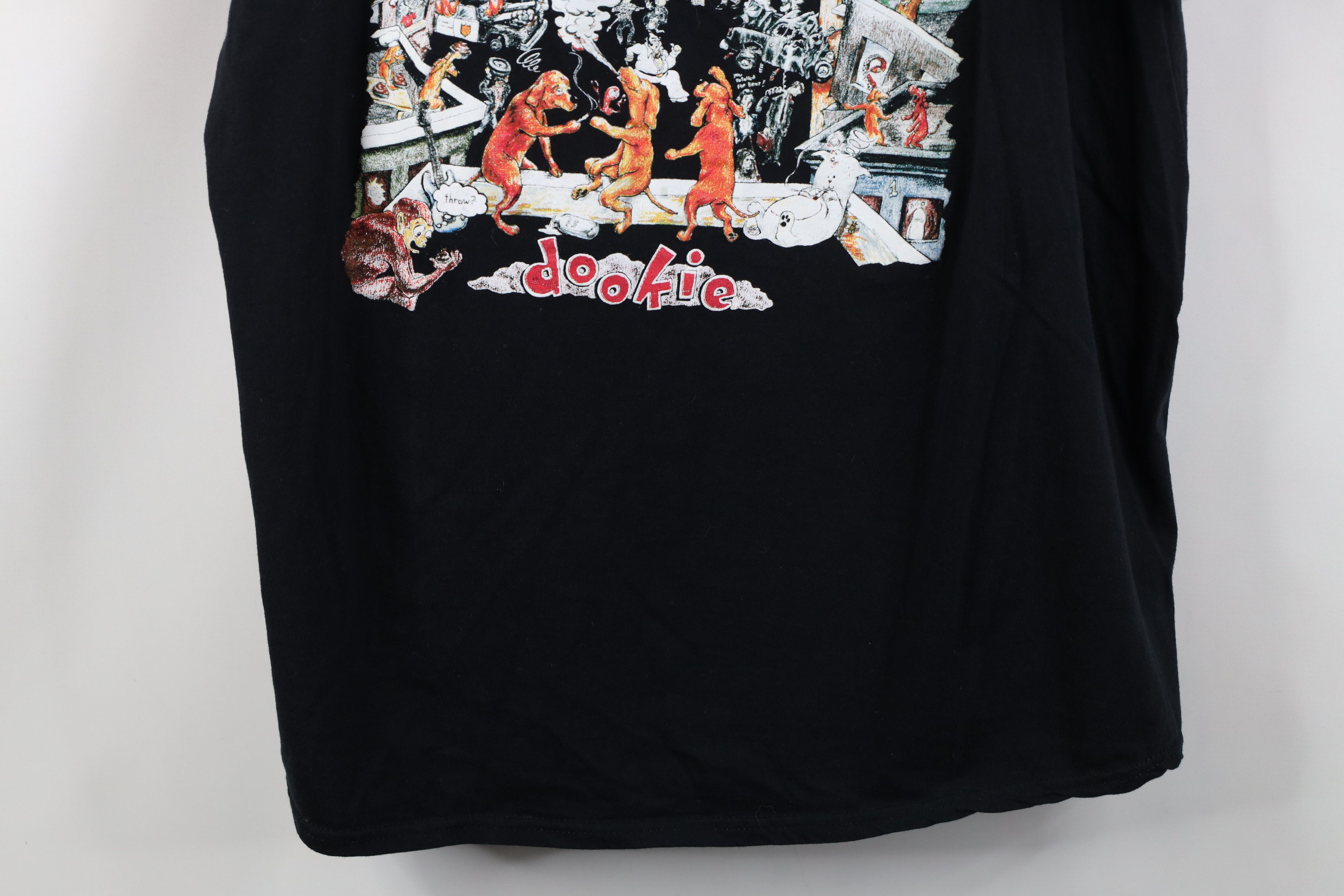 Vintage Retro Y2K Dookie Green Day Band Short Sleeve T-Shirt Black Size US XXL / EU 58 / 5 - 3 Thumbnail