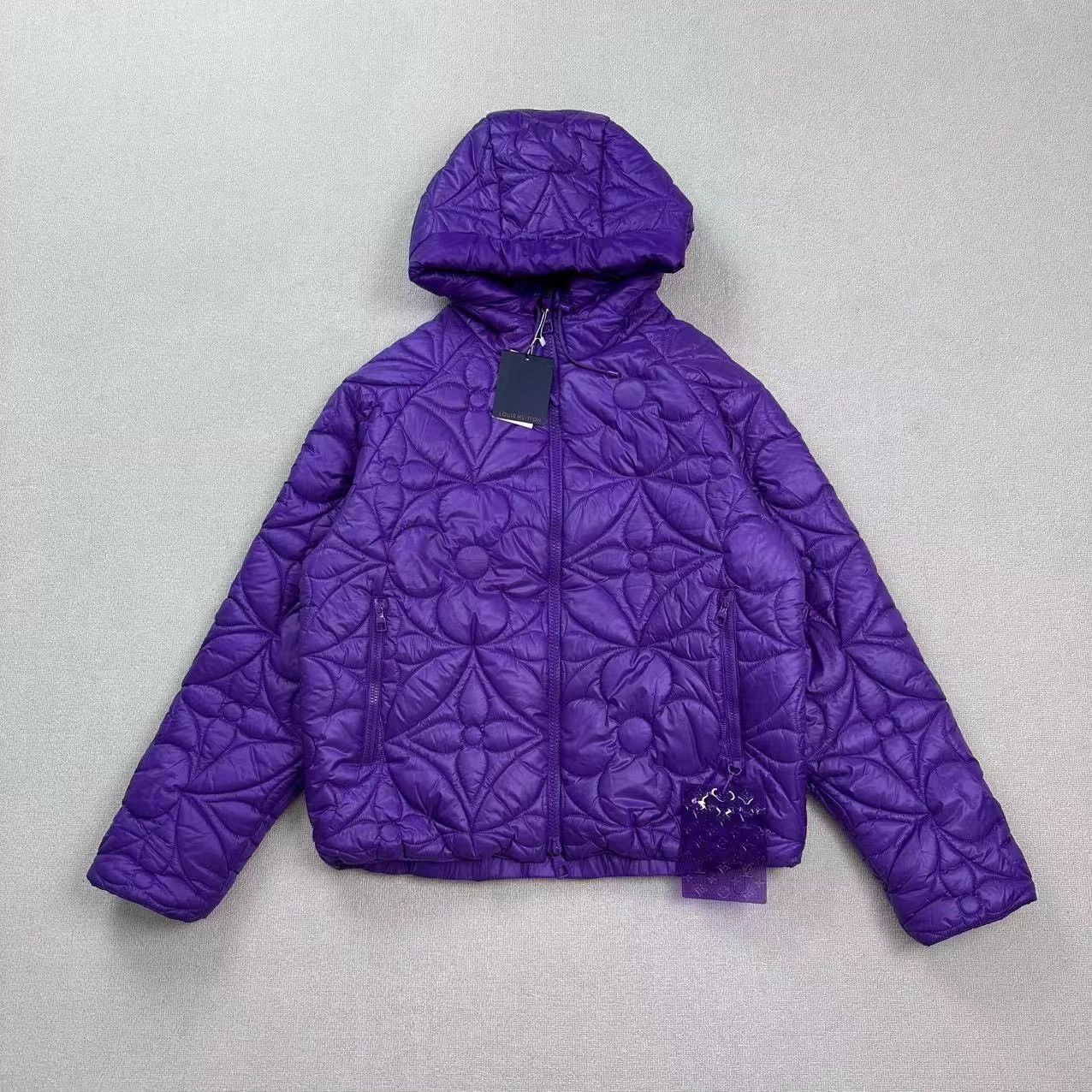 Louis Vuitton Louis Vuitton Purple Monogram Cotton Jkt EU 50 Size US M / EU 48-50 / 2 - 1 Thumbnail