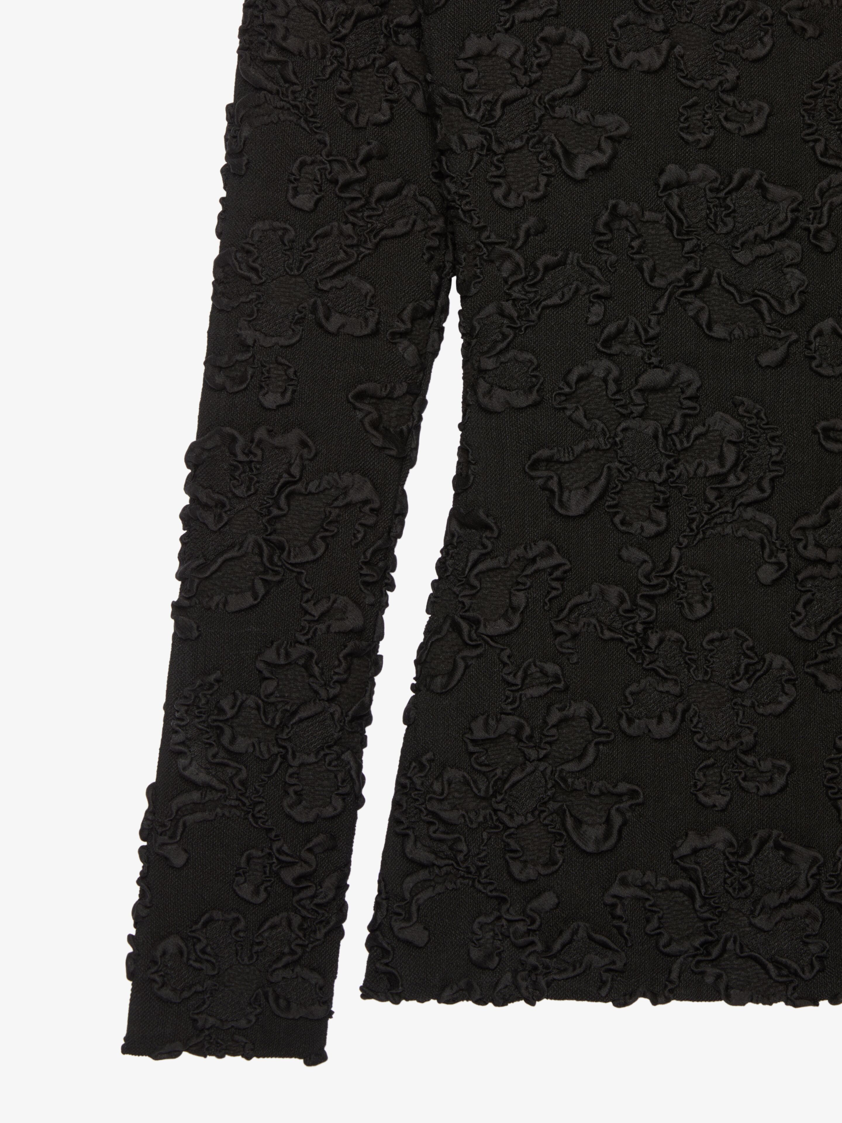Givenchy o1srvl11e0725 Deep Round Neck Long Sleeve T-Shirt in Black Size XS / US 0-2 / IT 36-38 - 5 Thumbnail