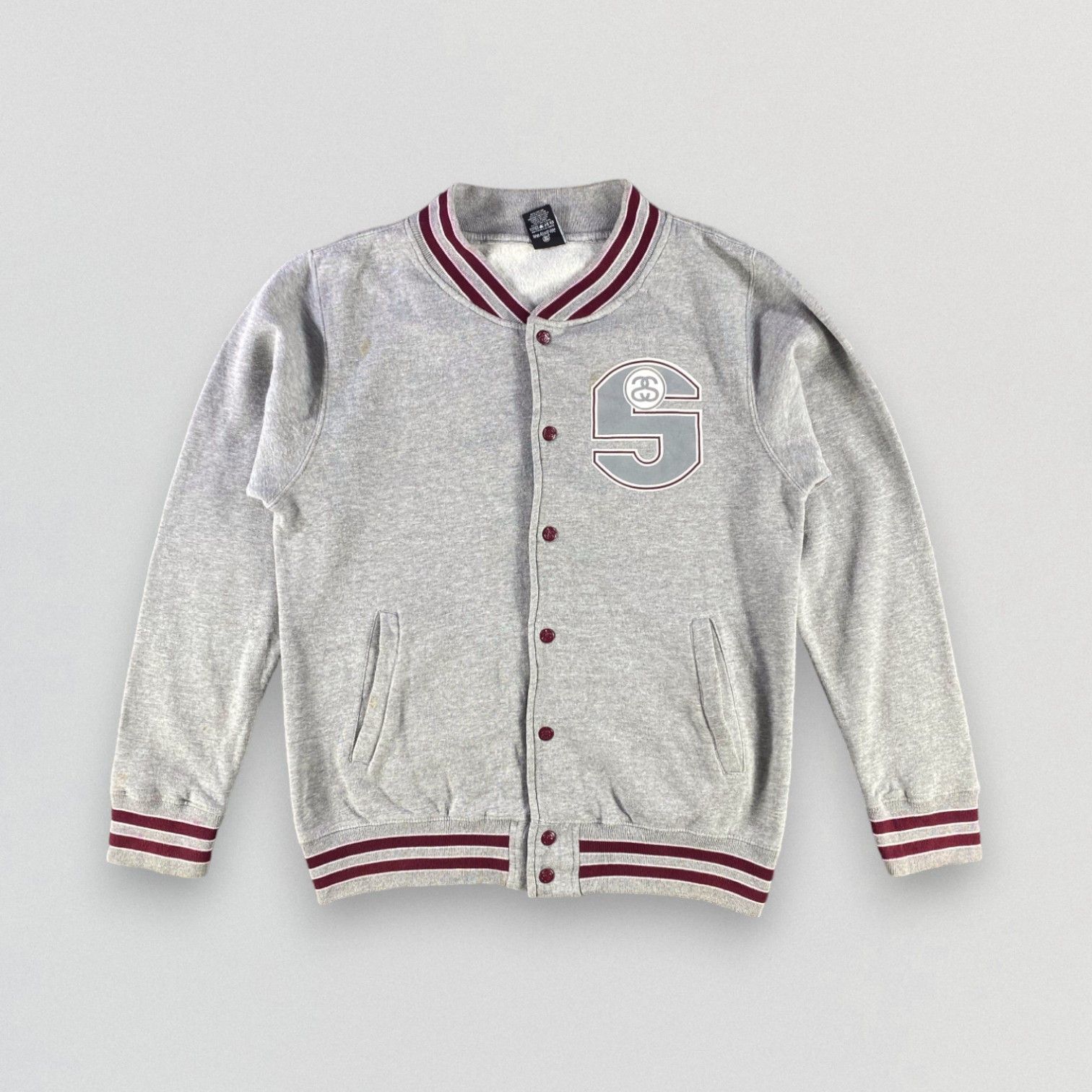 Stussy Spell Out Varsity Jacket