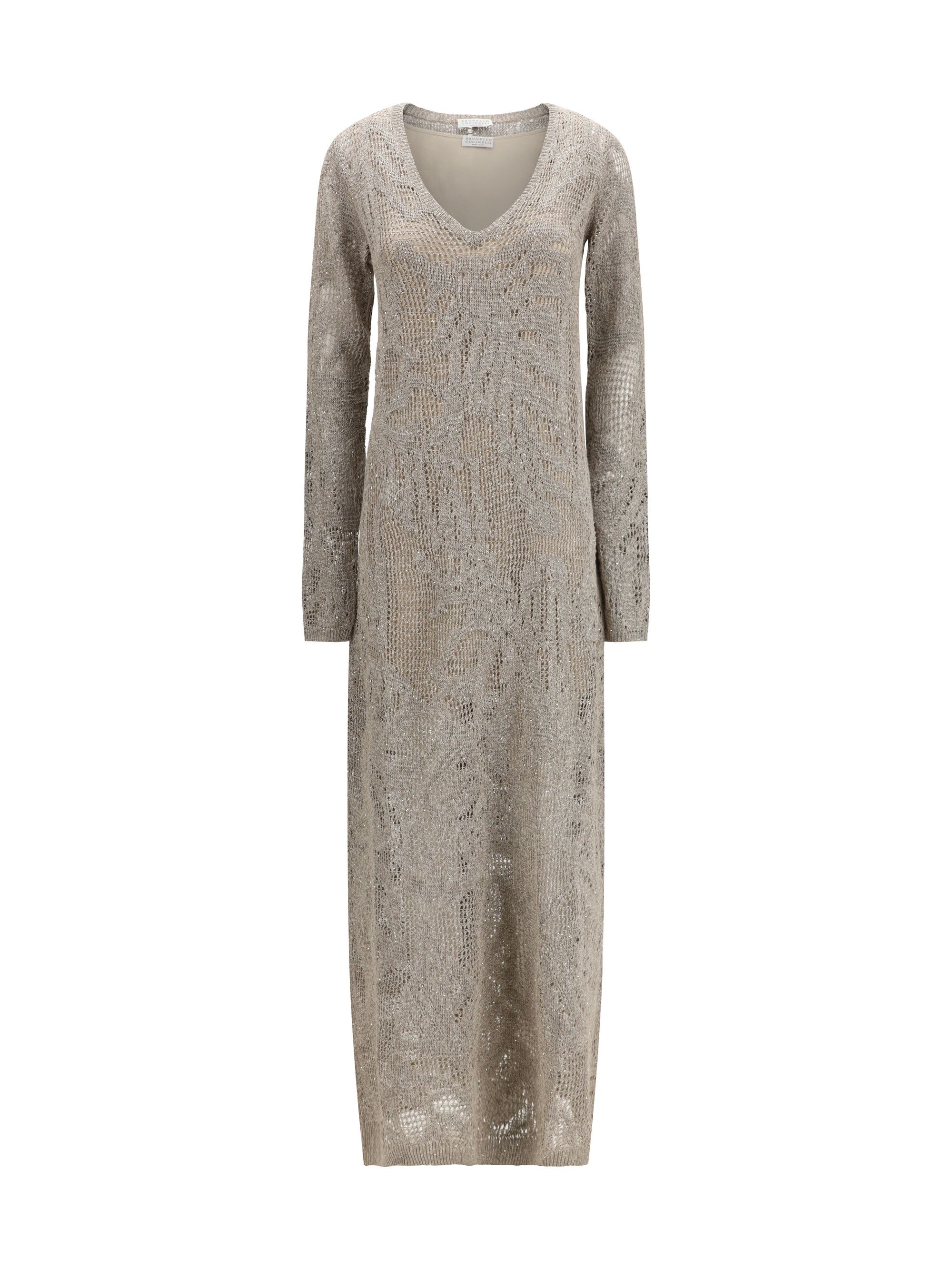 Brunello Cucinelli Knit sequin Dress Size M / US 6-8 / IT 42-44 - 1 Thumbnail