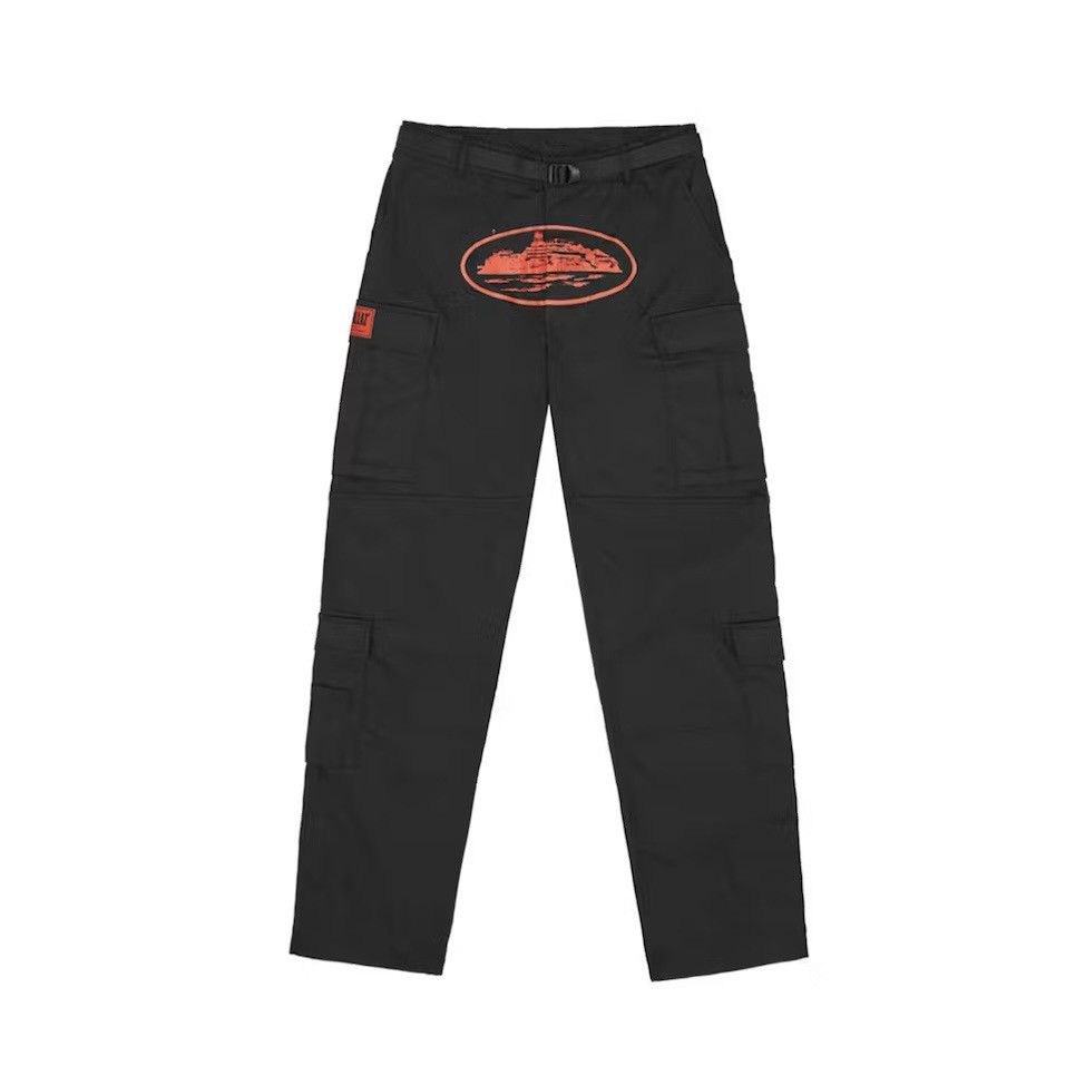 Corteiz Corteiz CRTZ RTW Corteiz Guerillaz Cargo Black Red Pants Size US 28 / EU 44 - 1 Thumbnail